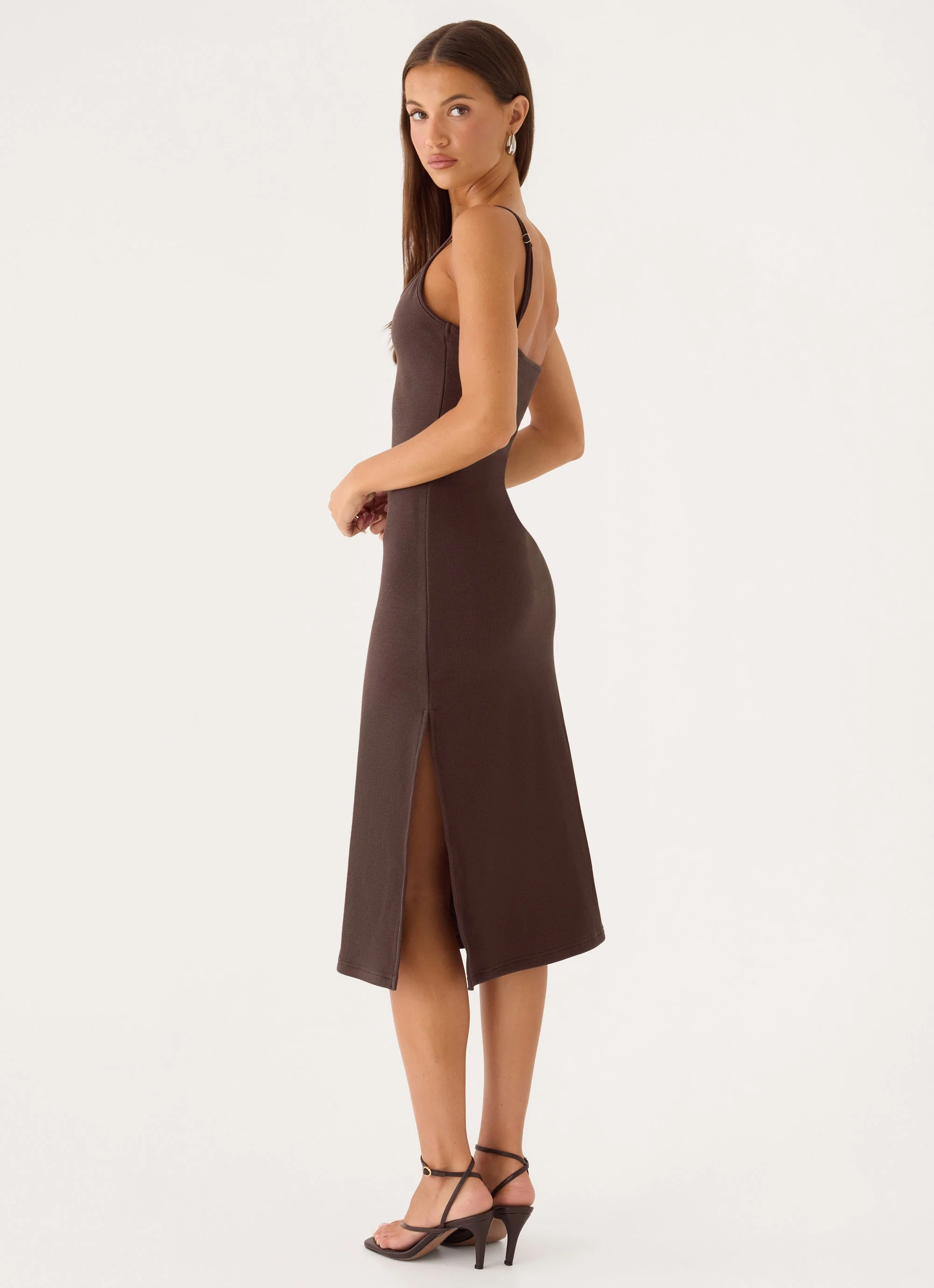Between Tasks Midi Dress - Chocolate Fudge - Image 6