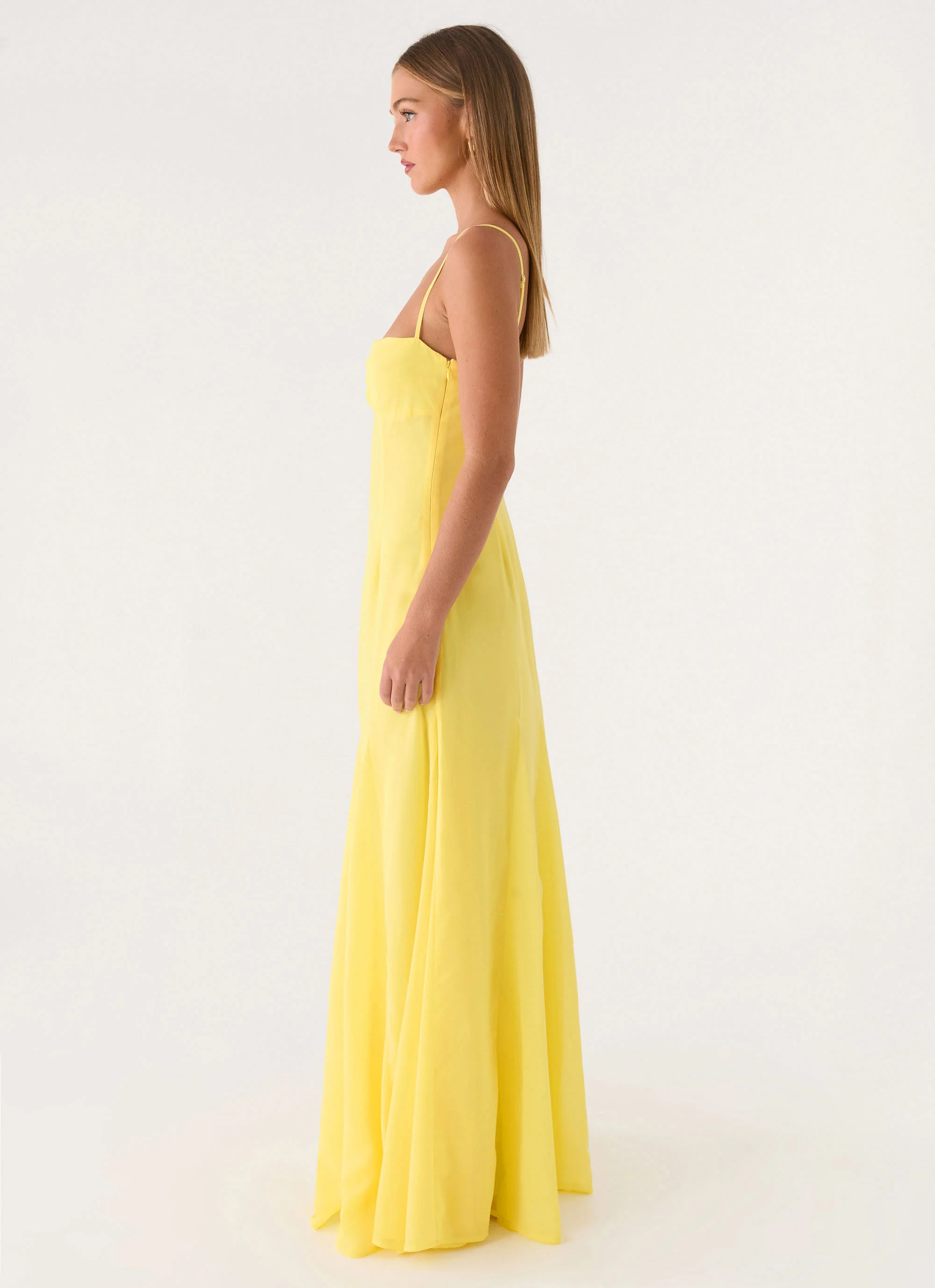 Carlin Maxi Dress - Bright Lemon - Image 4