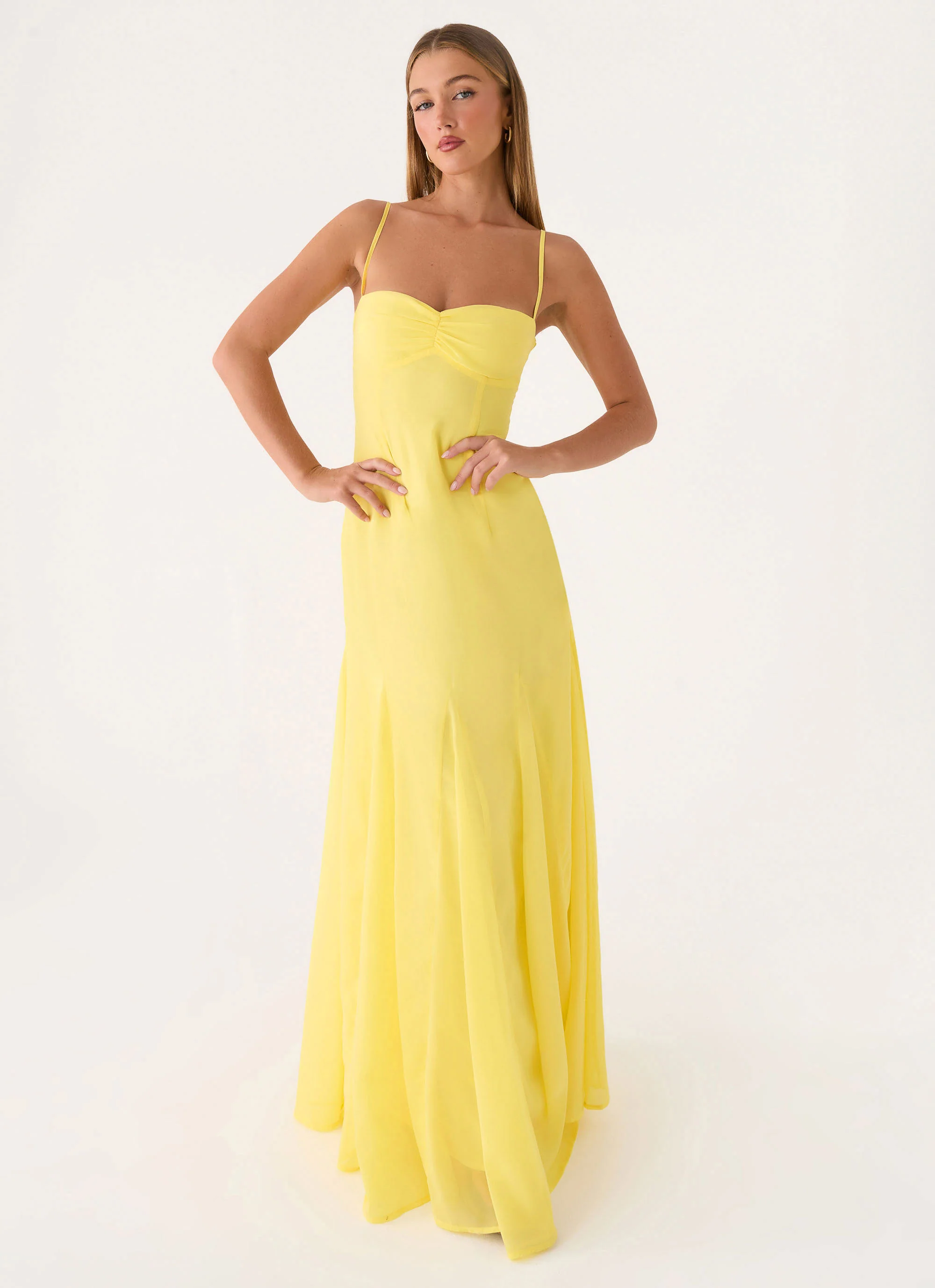 Carlin Maxi Dress - Bright Lemon - Image 7