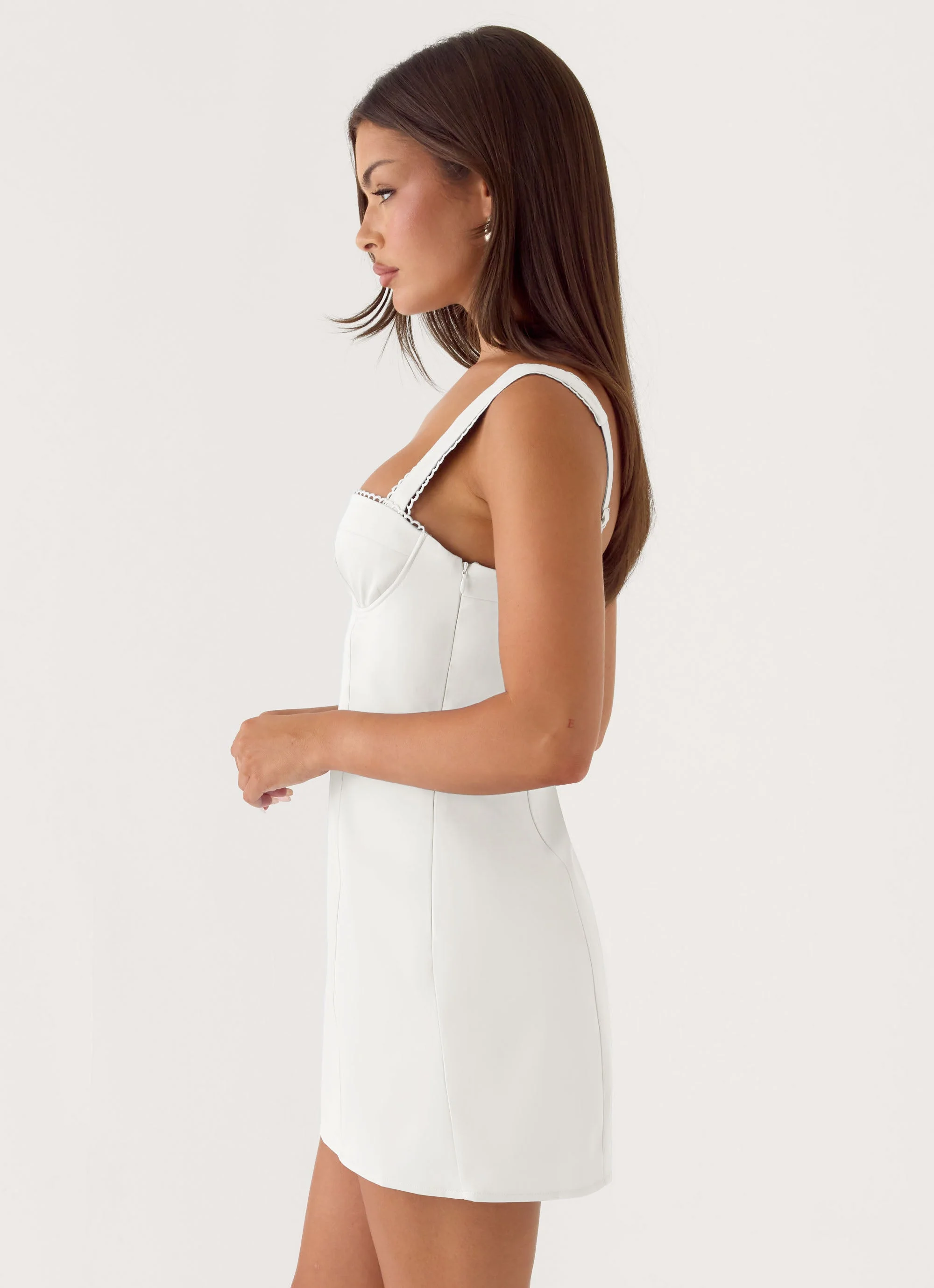 Christopha Mini Dress - White - Image 3