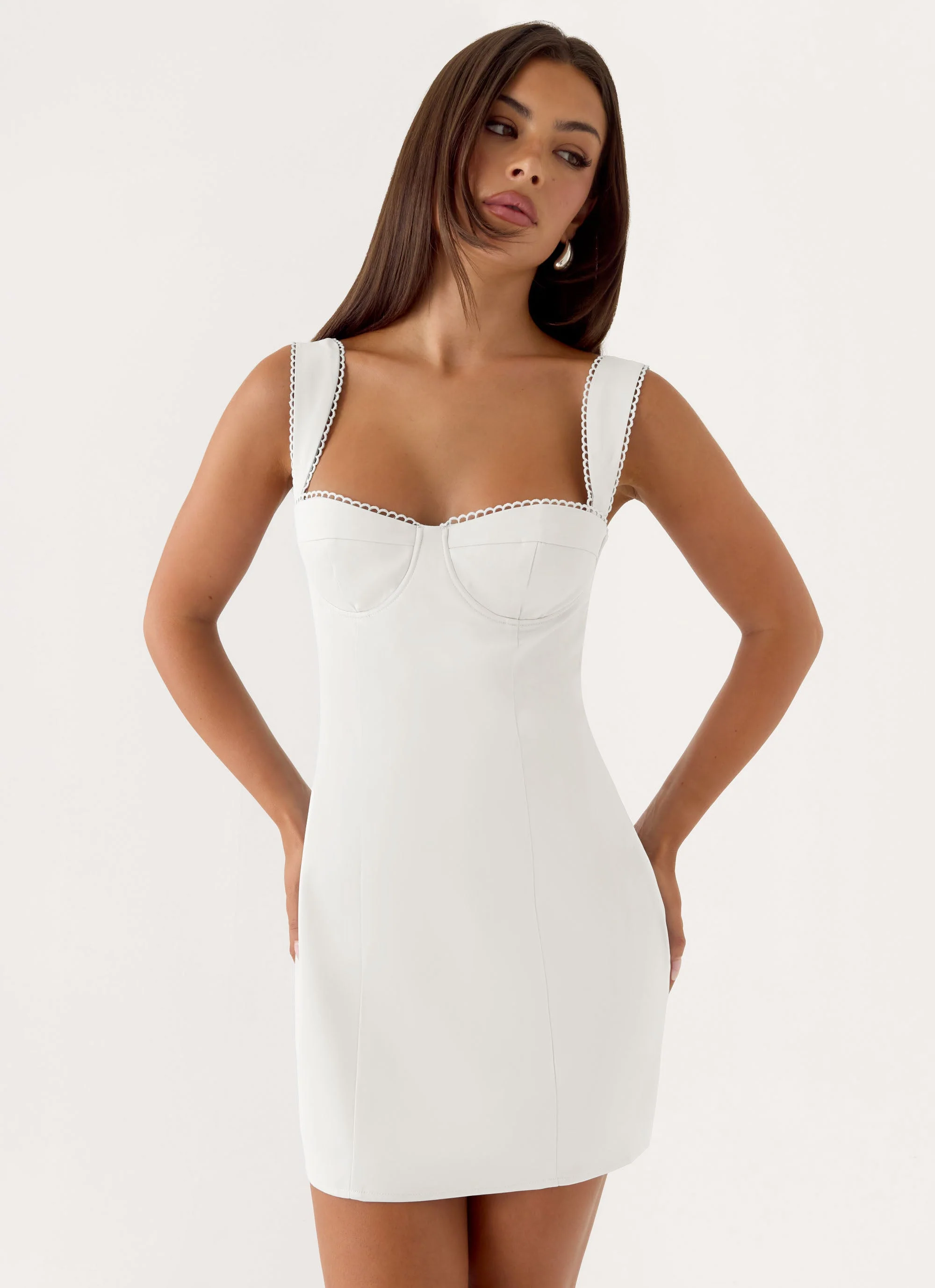Christopha Mini Dress - White - Image 6