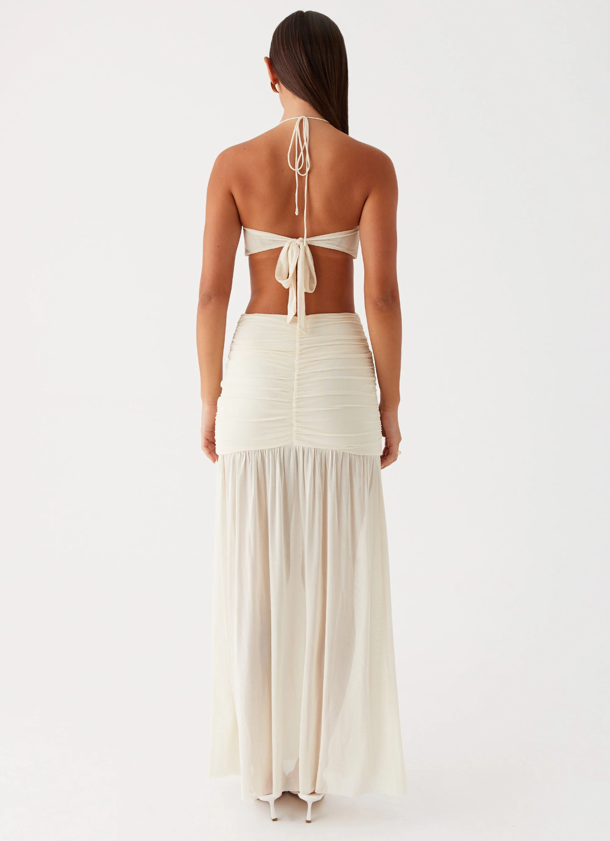Clover Cut Out Maxi Dress - Lemon - Image 5