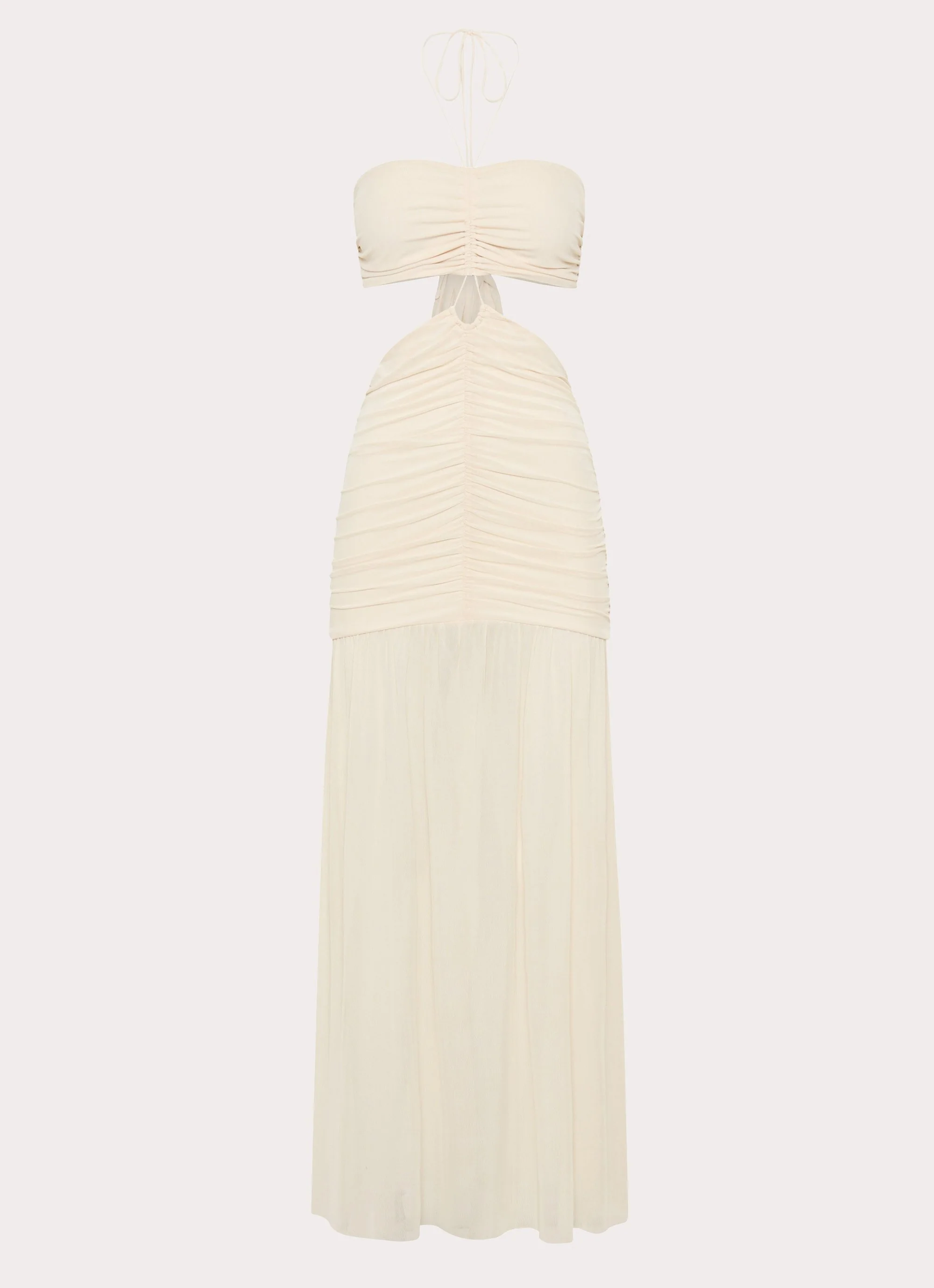Clover Cut Out Maxi Dress - Lemon - Image 9