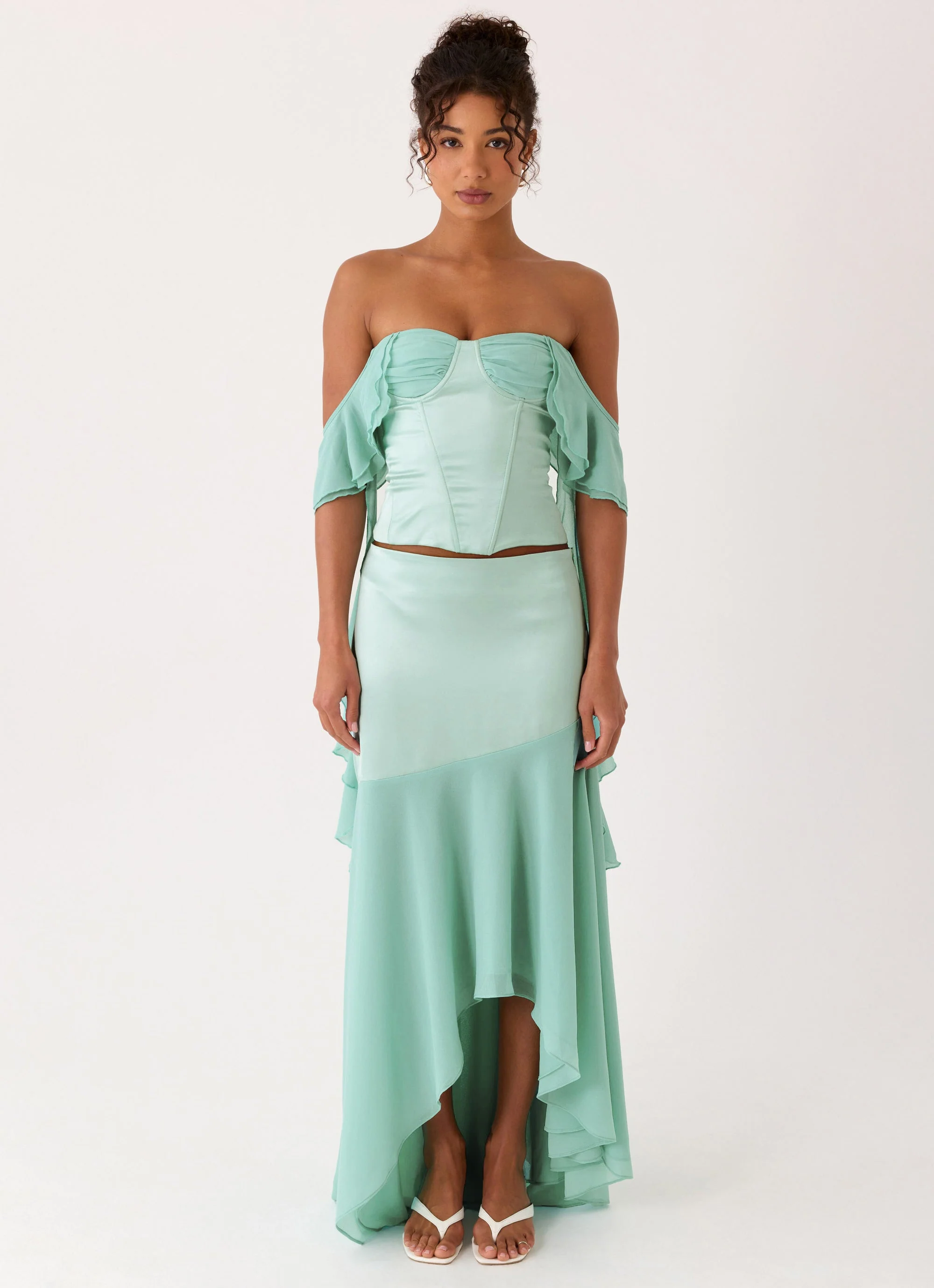 Deenesa Maxi Skirt - Mint - Image 5