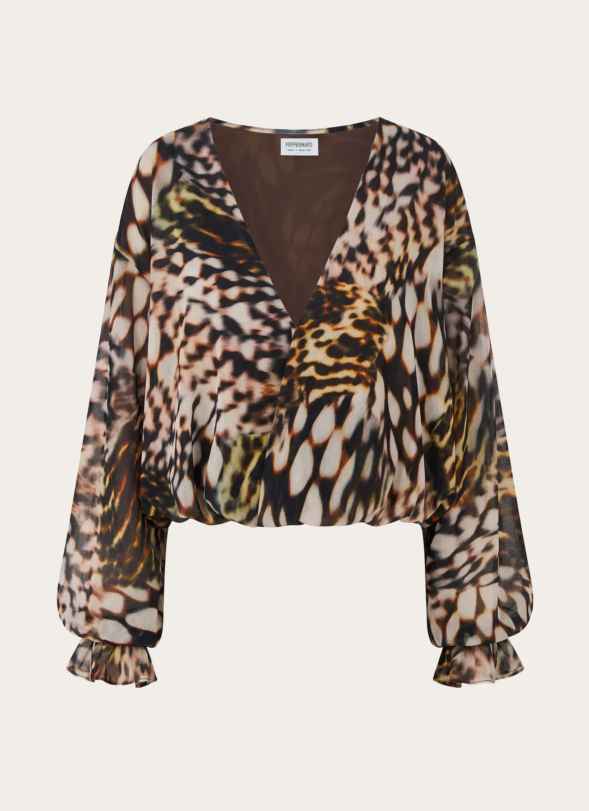 Isolde Top - Leopard Hibiscus - Image 2