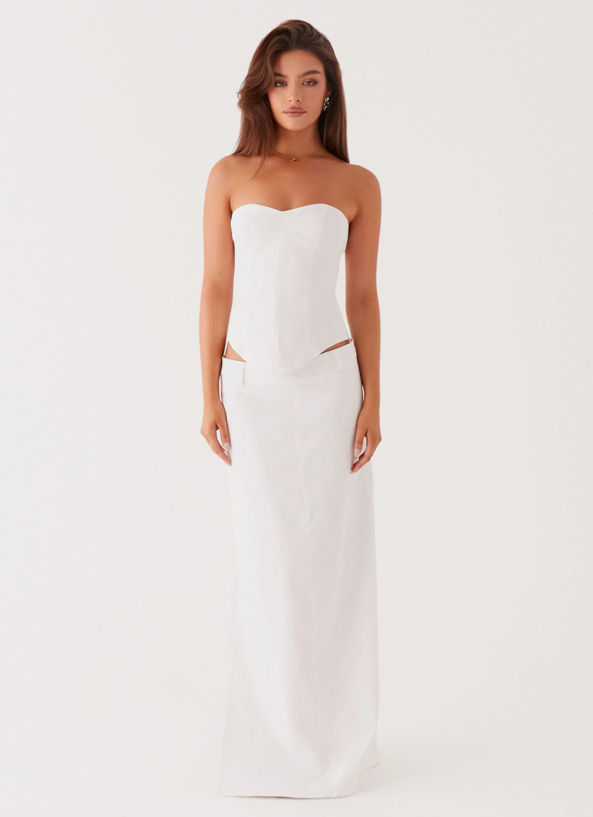 Jaslyn Maxi Skirt - White - Image 2