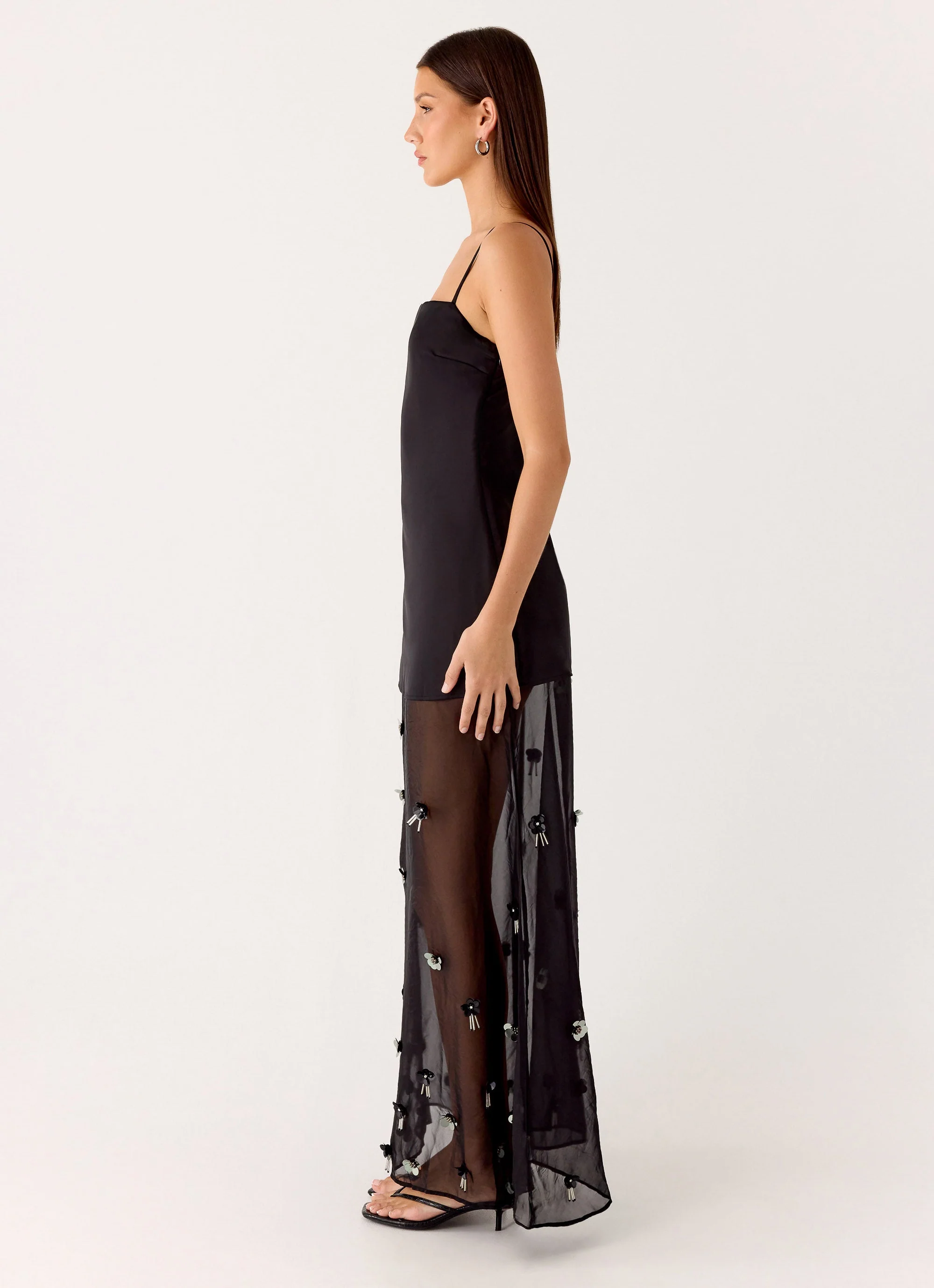 Jesiah Embellished Maxi Dress - Black - Image 2