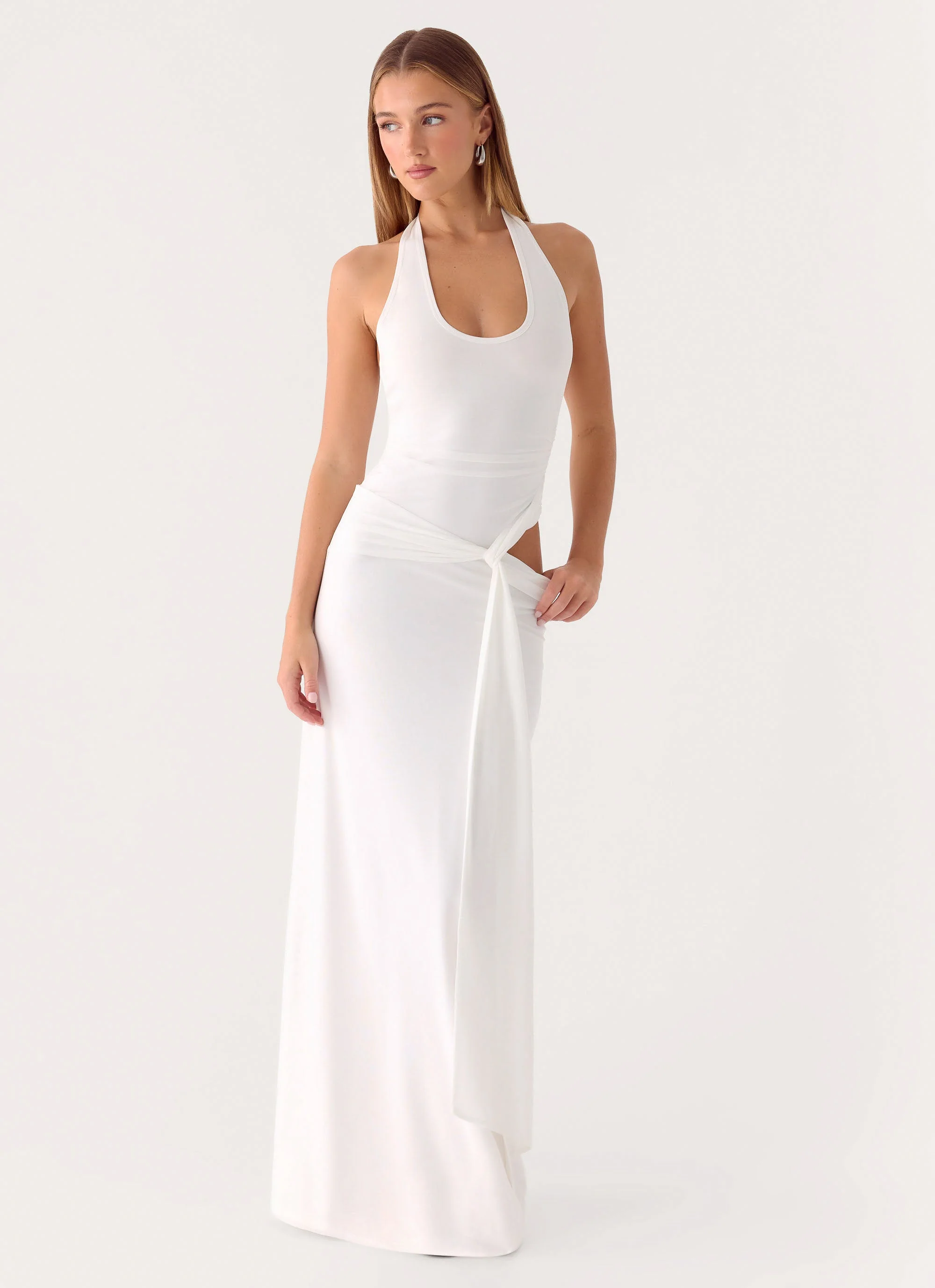 Karise Maxi Dress - White - Image 8