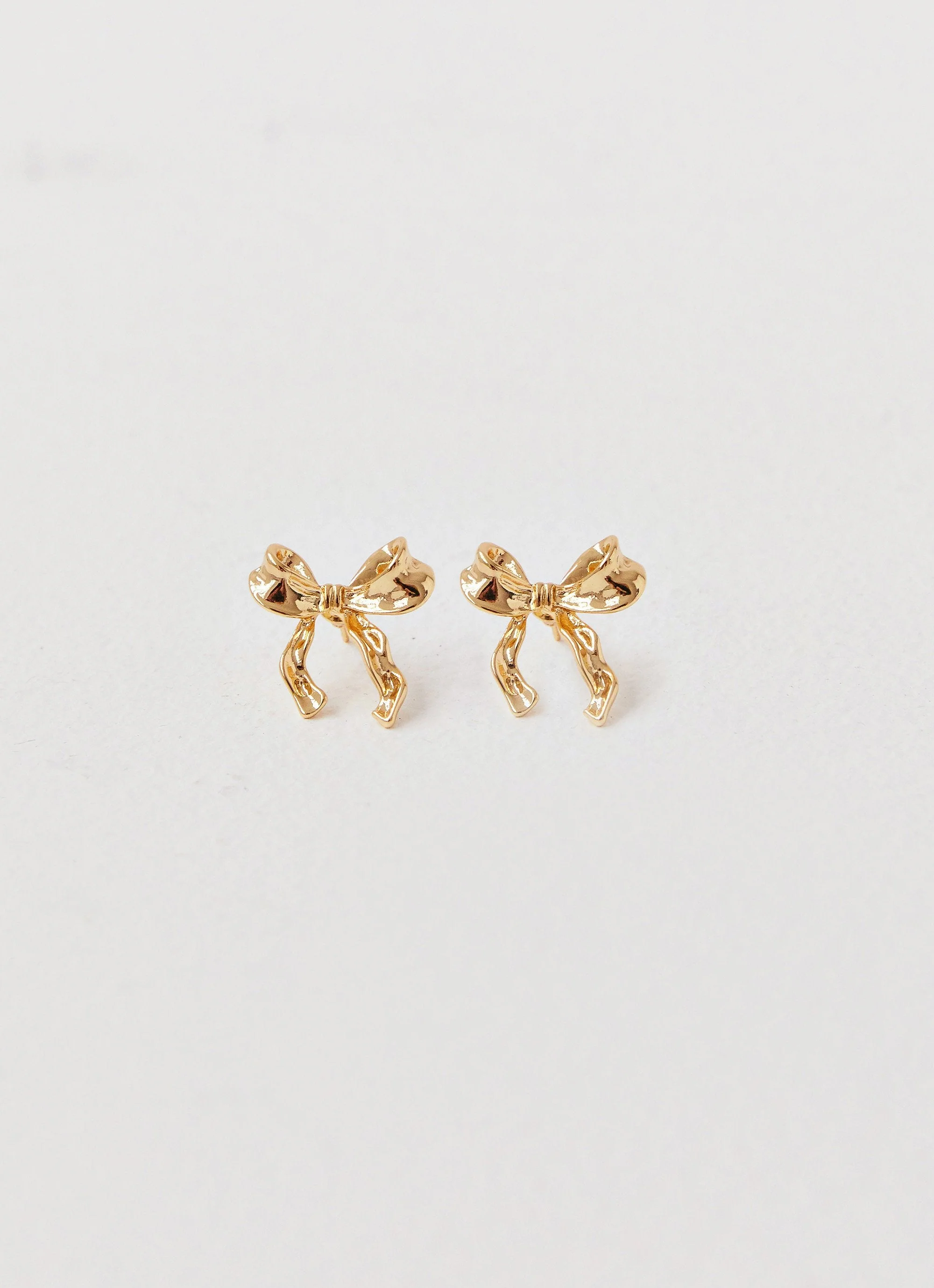 Kindra Mini Bow Earring - Gold