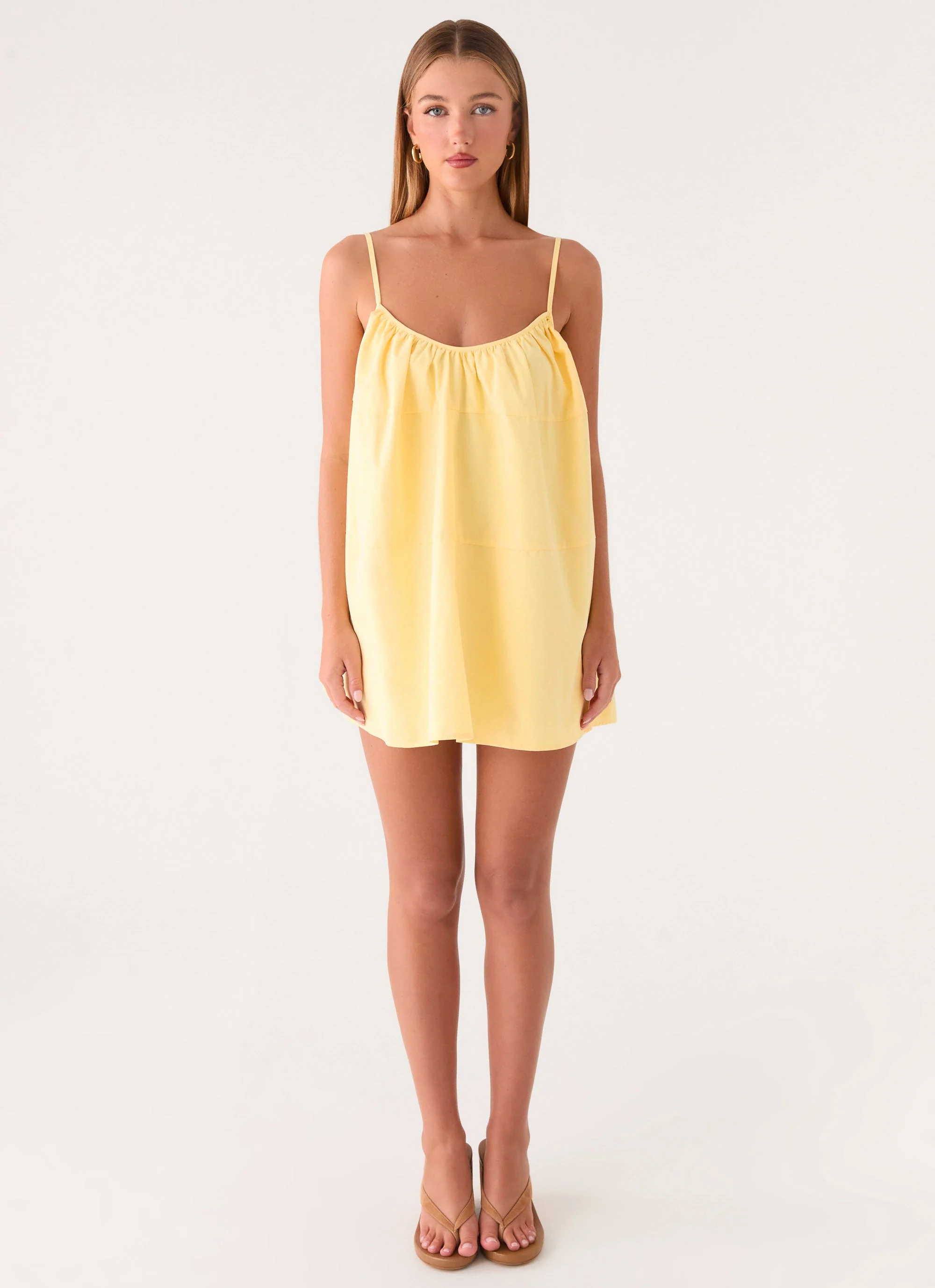 Lorima Mini Dress - Lemon - Image 5