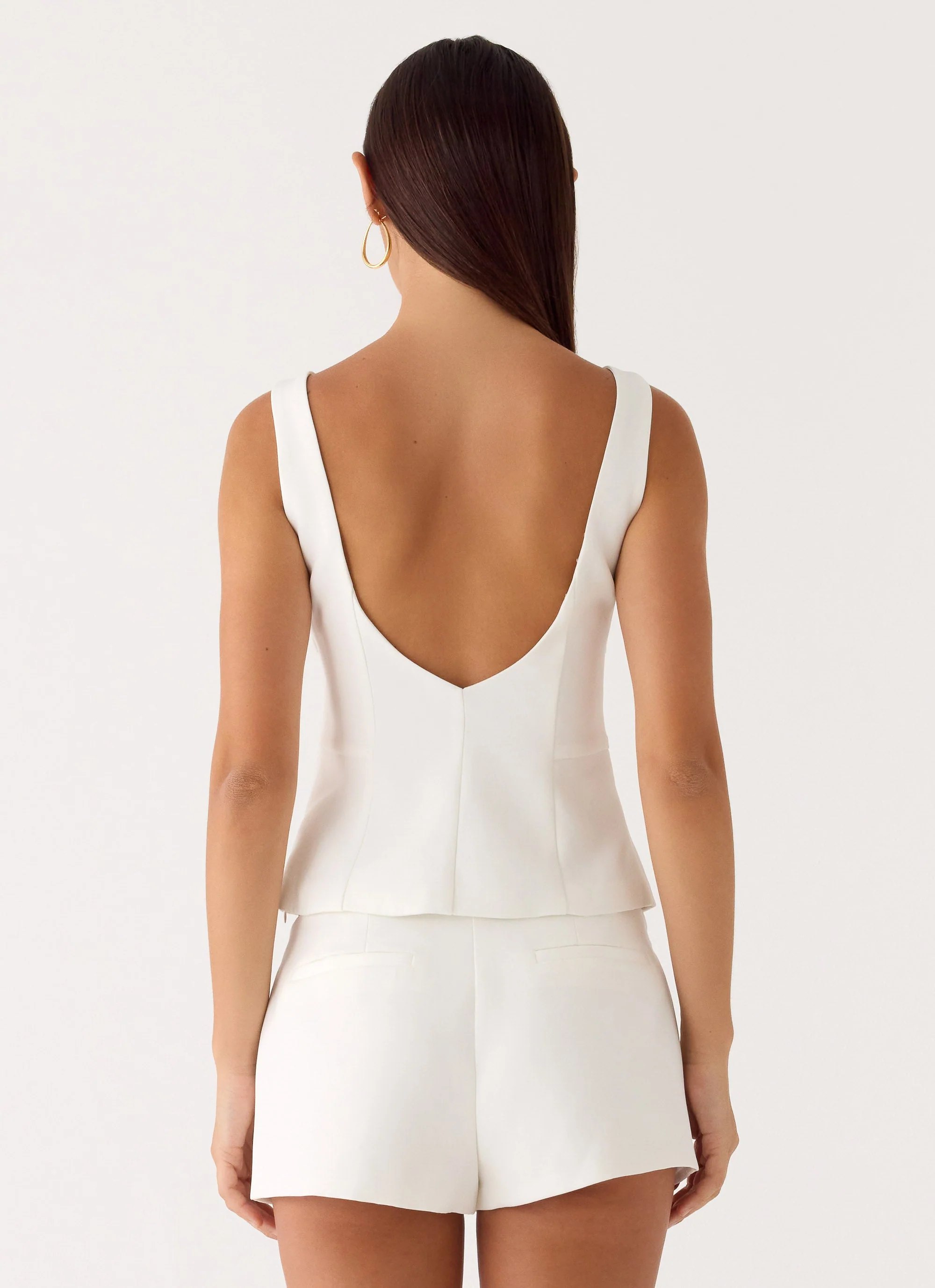Lulita Belted Shorts - White - Image 4