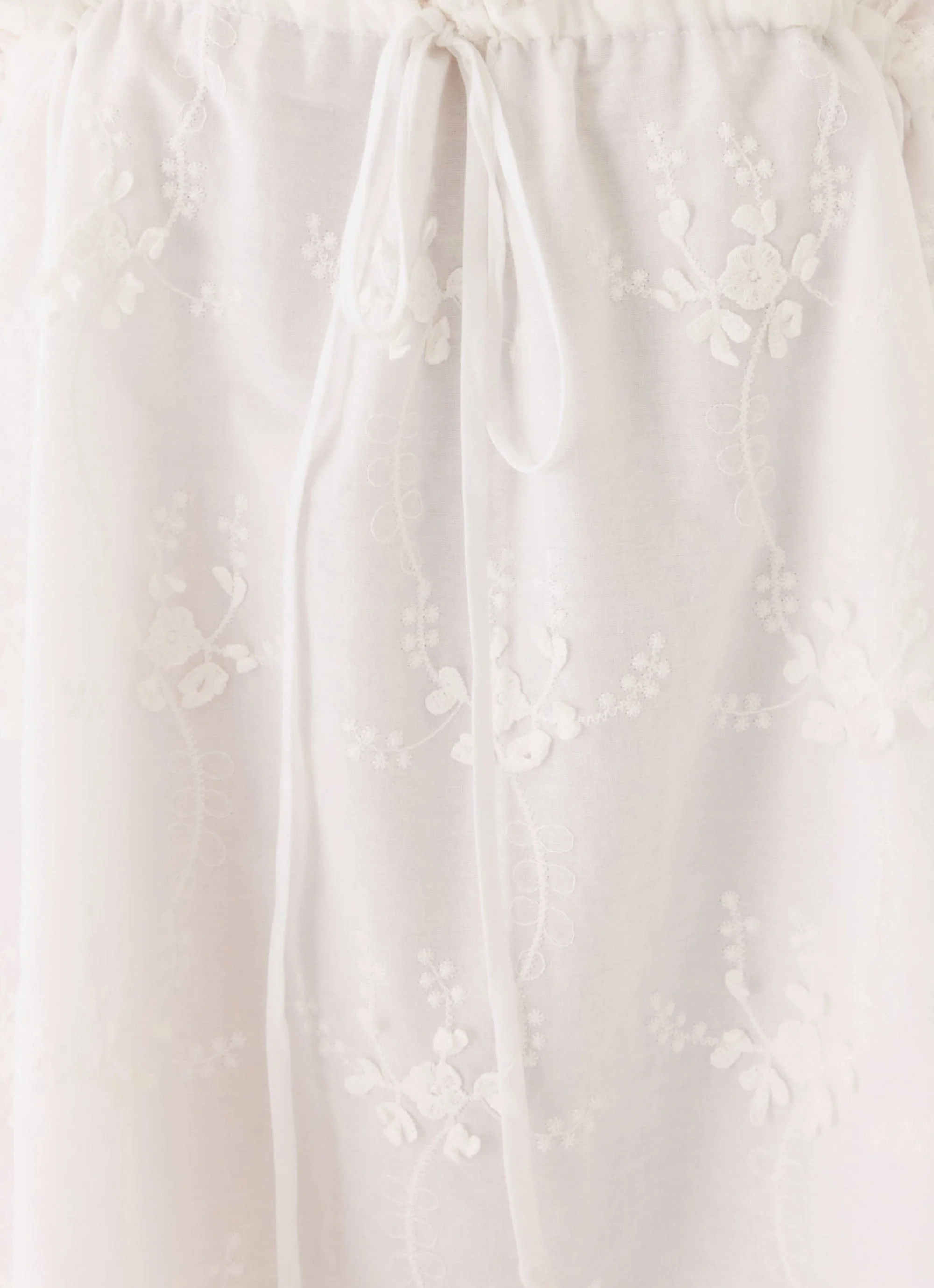 Mianna Cotton Mini Dress - White - Image 7
