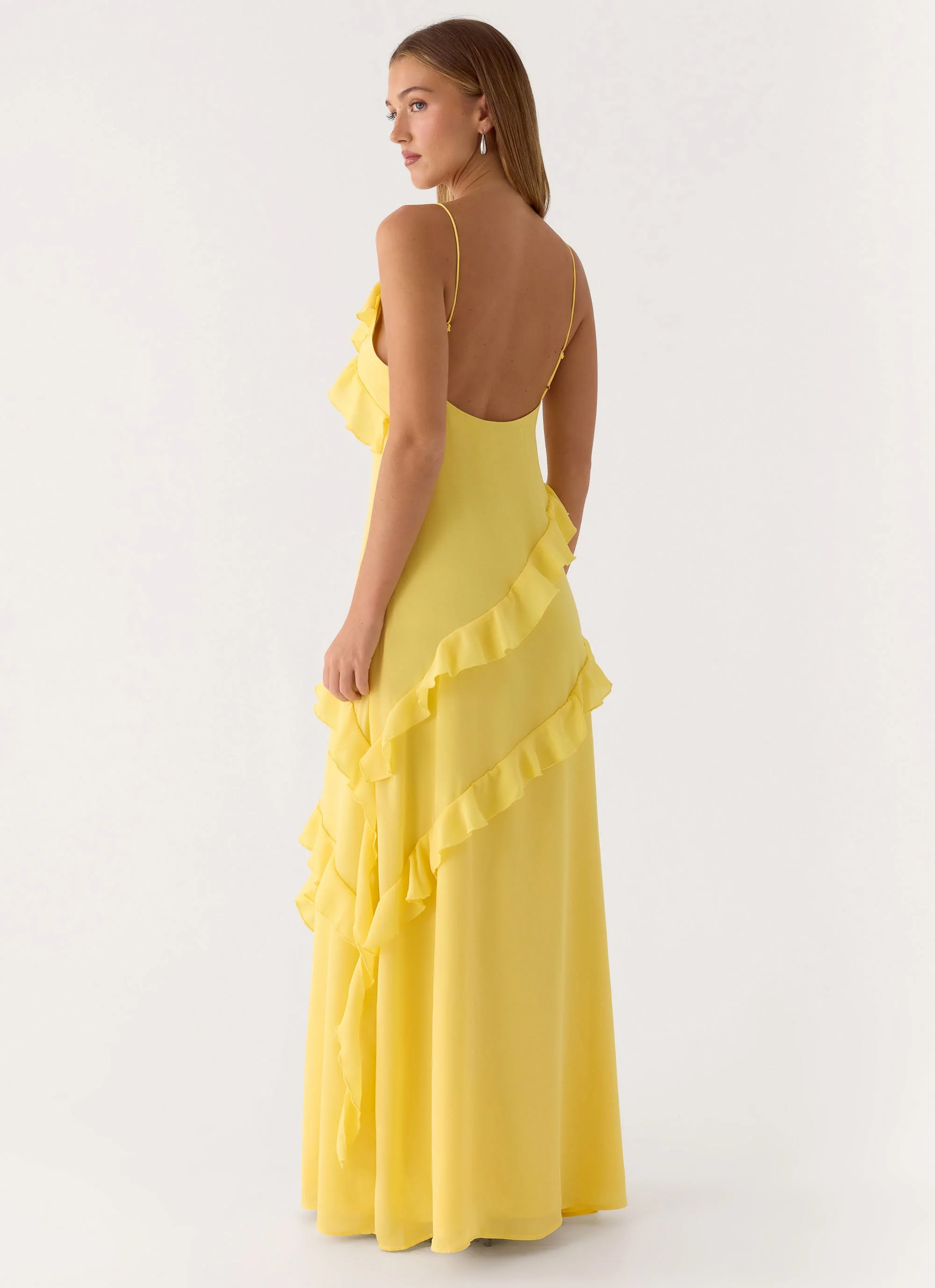 Mishal Maxi Dress - Bright Lemon - Image 6