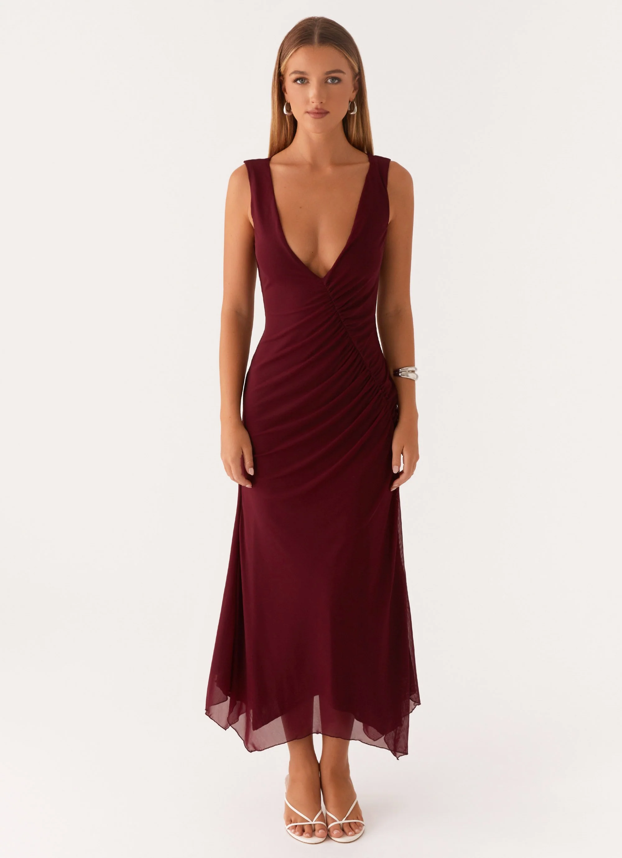 Murphy Maxi Dress - Deep Maroon - Image 2