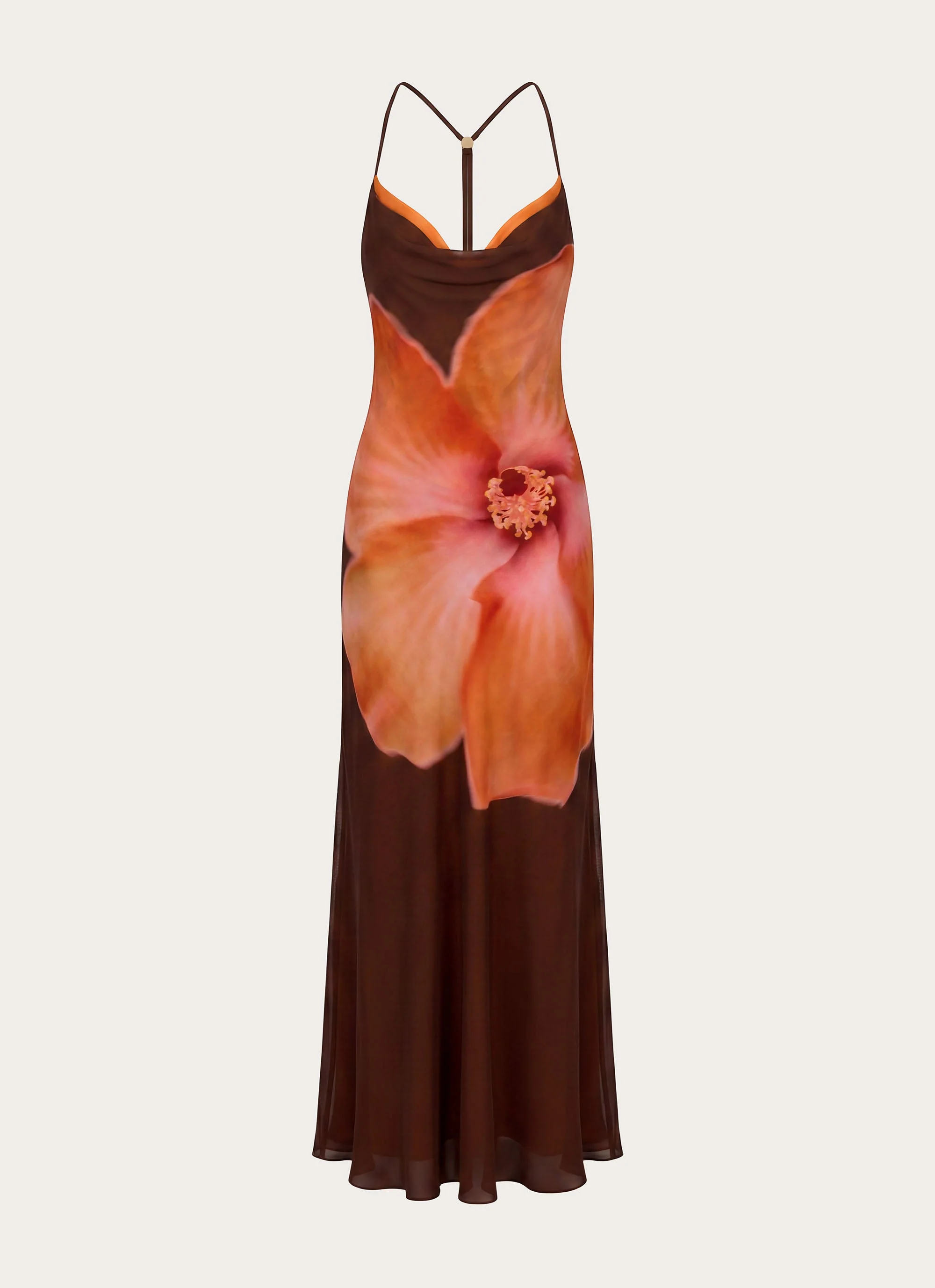 Night Drive Maxi Dress - Chocolate Blossom - Image 2