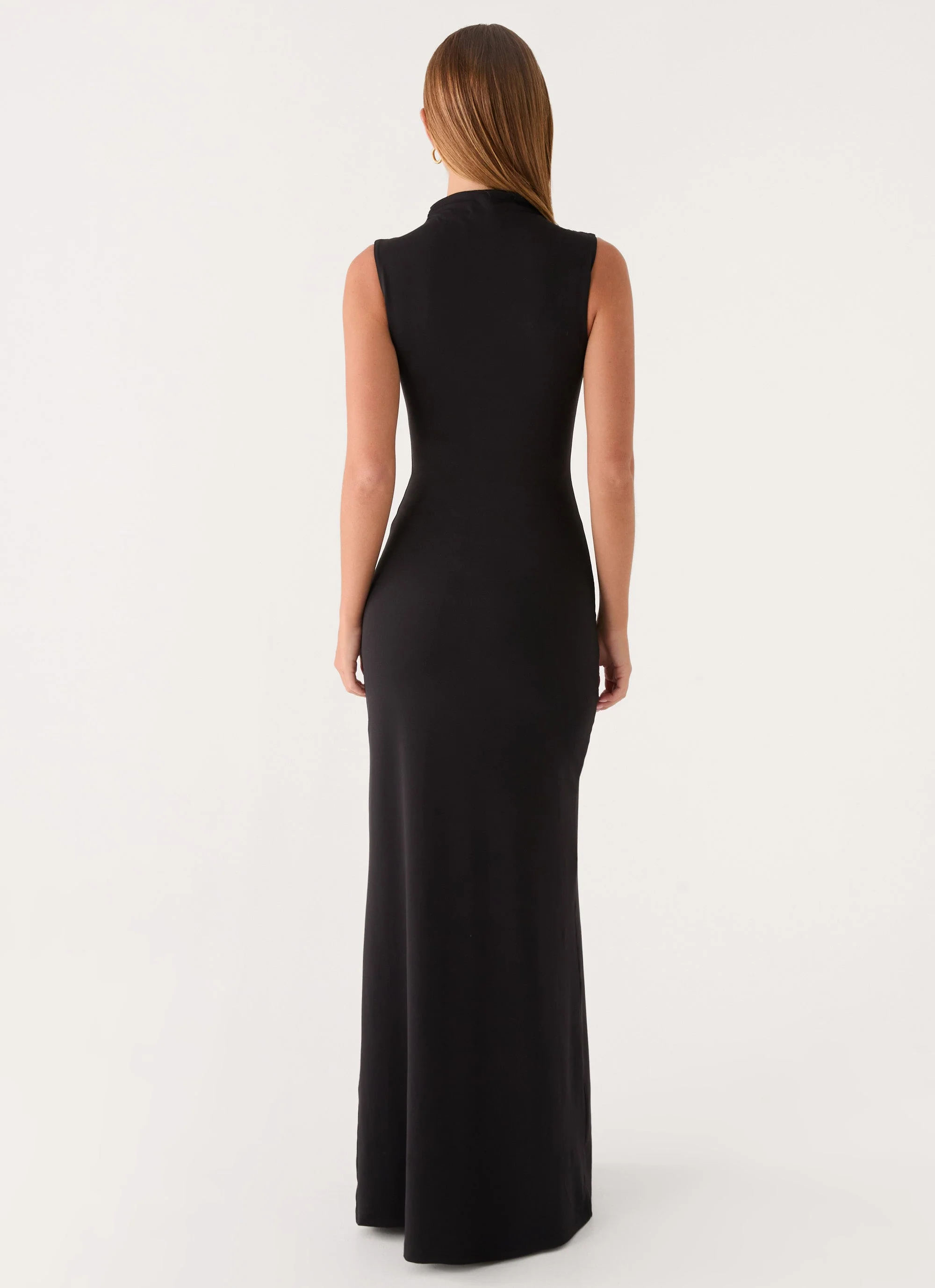 On My Time Maxi Dress - Black - Image 4