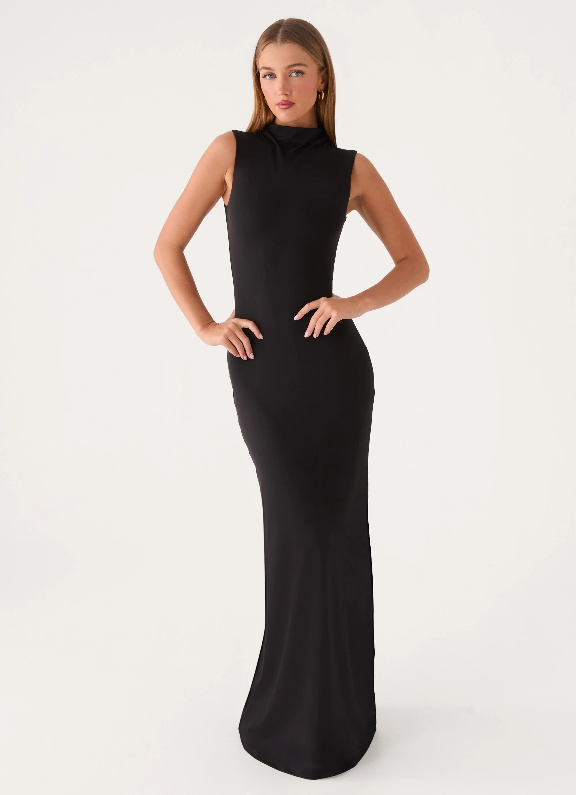 On My Time Maxi Dress - Black - Image 5