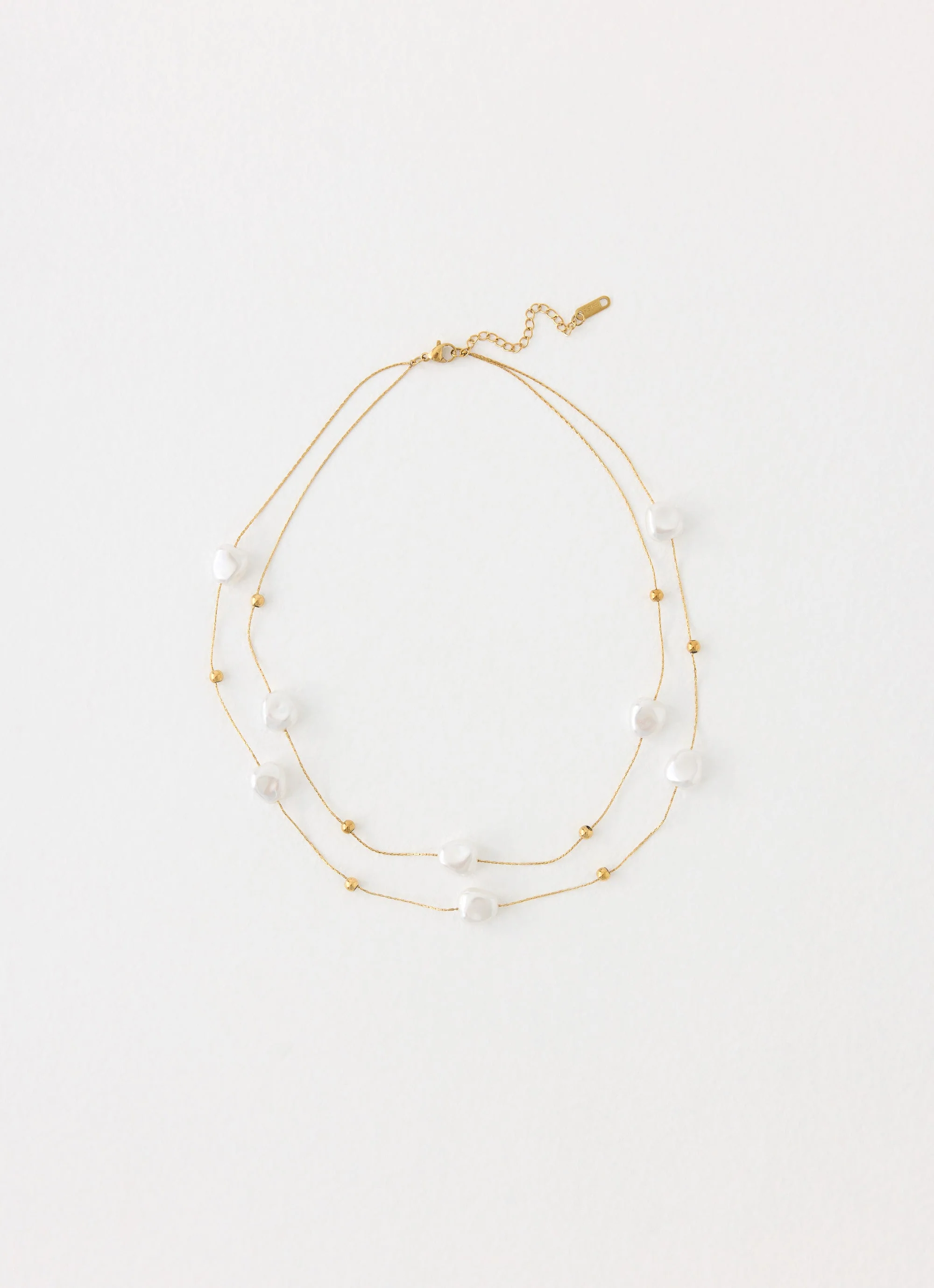 Serena Pearl Necklace - Pearl/Gold