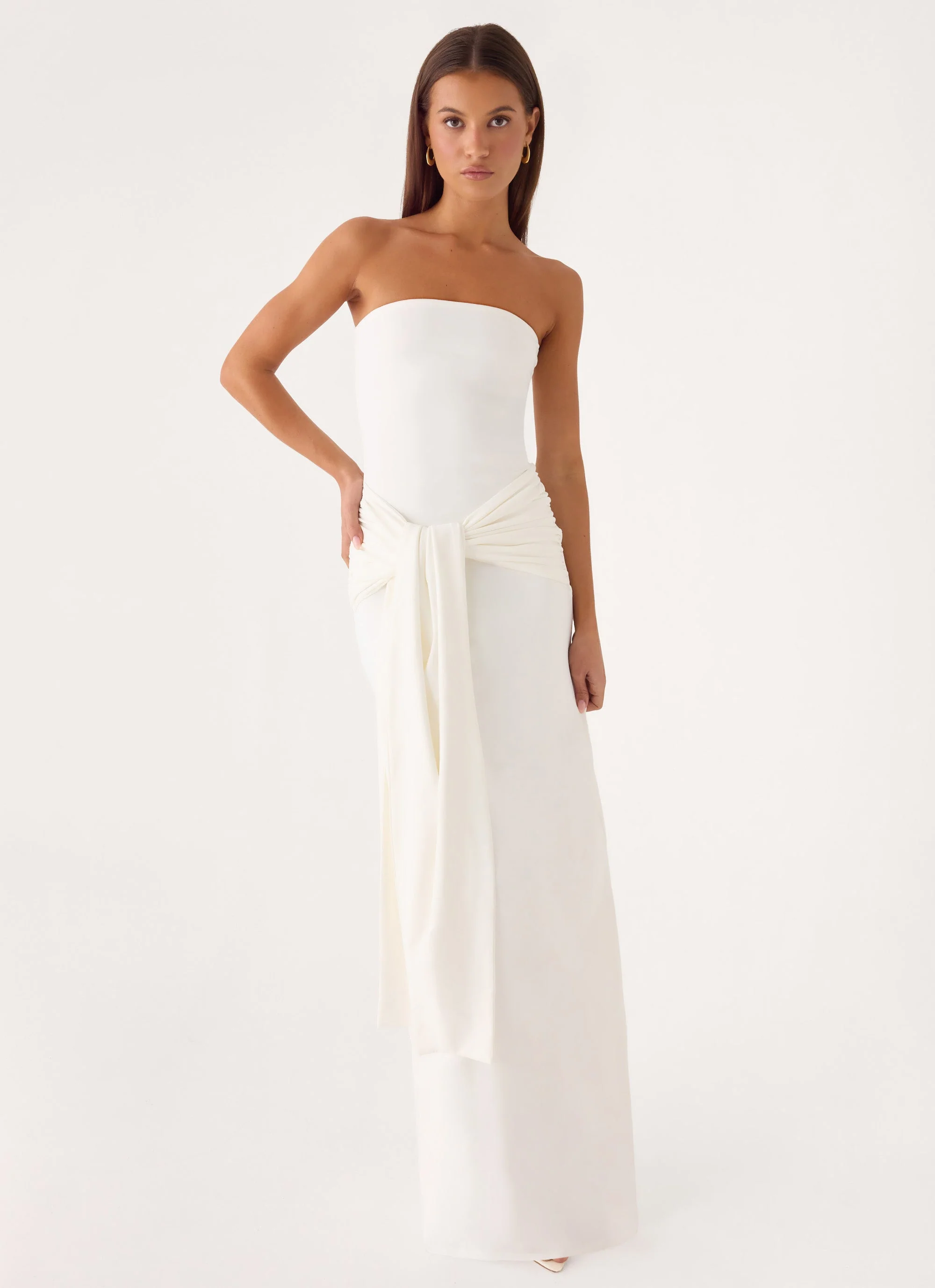 Stole My Heart Maxi Dress - White - Image 6