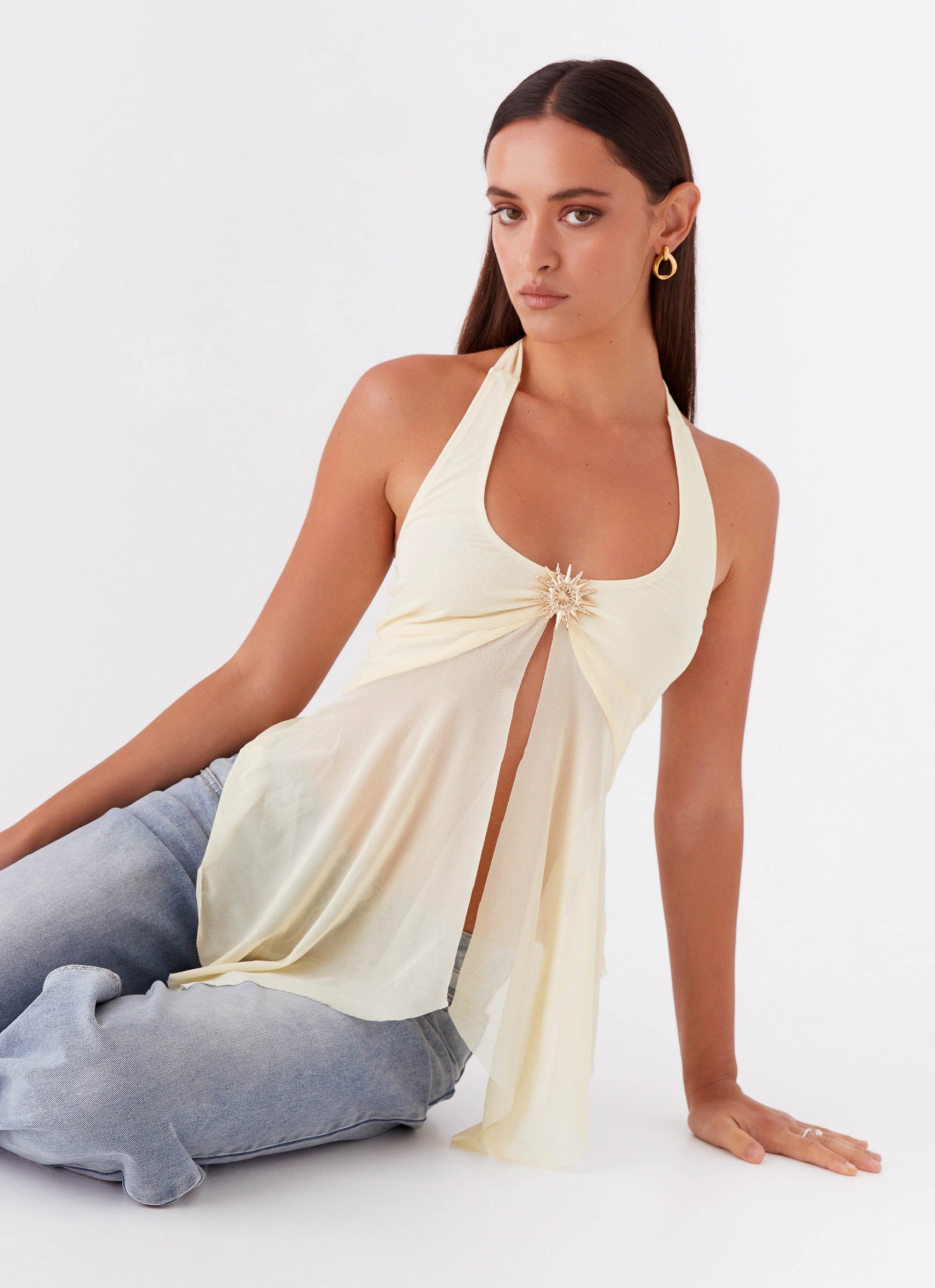 Sunbeam Mesh Top - Yellow - Image 5