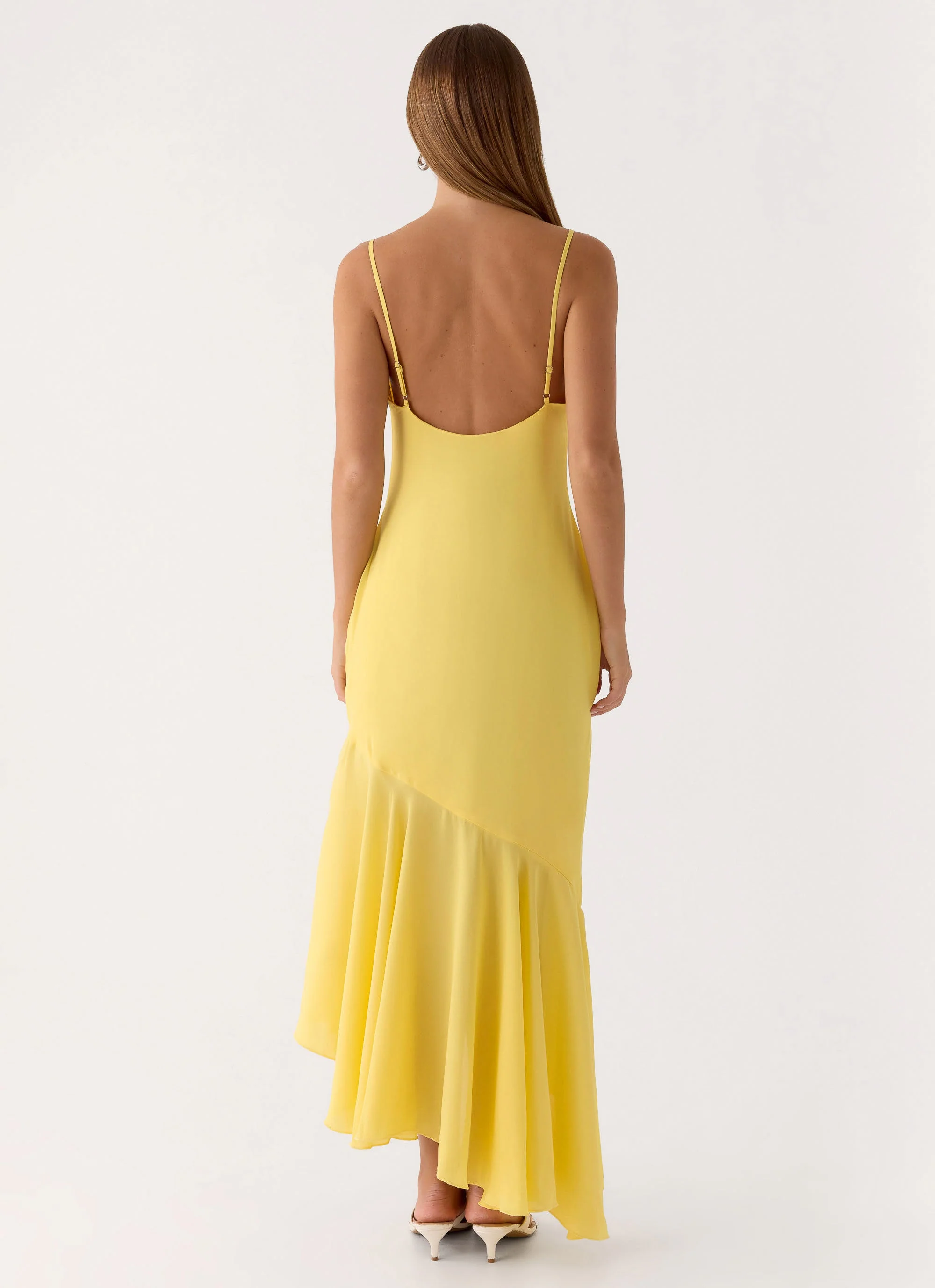 Talindra Midi Dress - Bright Lemon - Image 5
