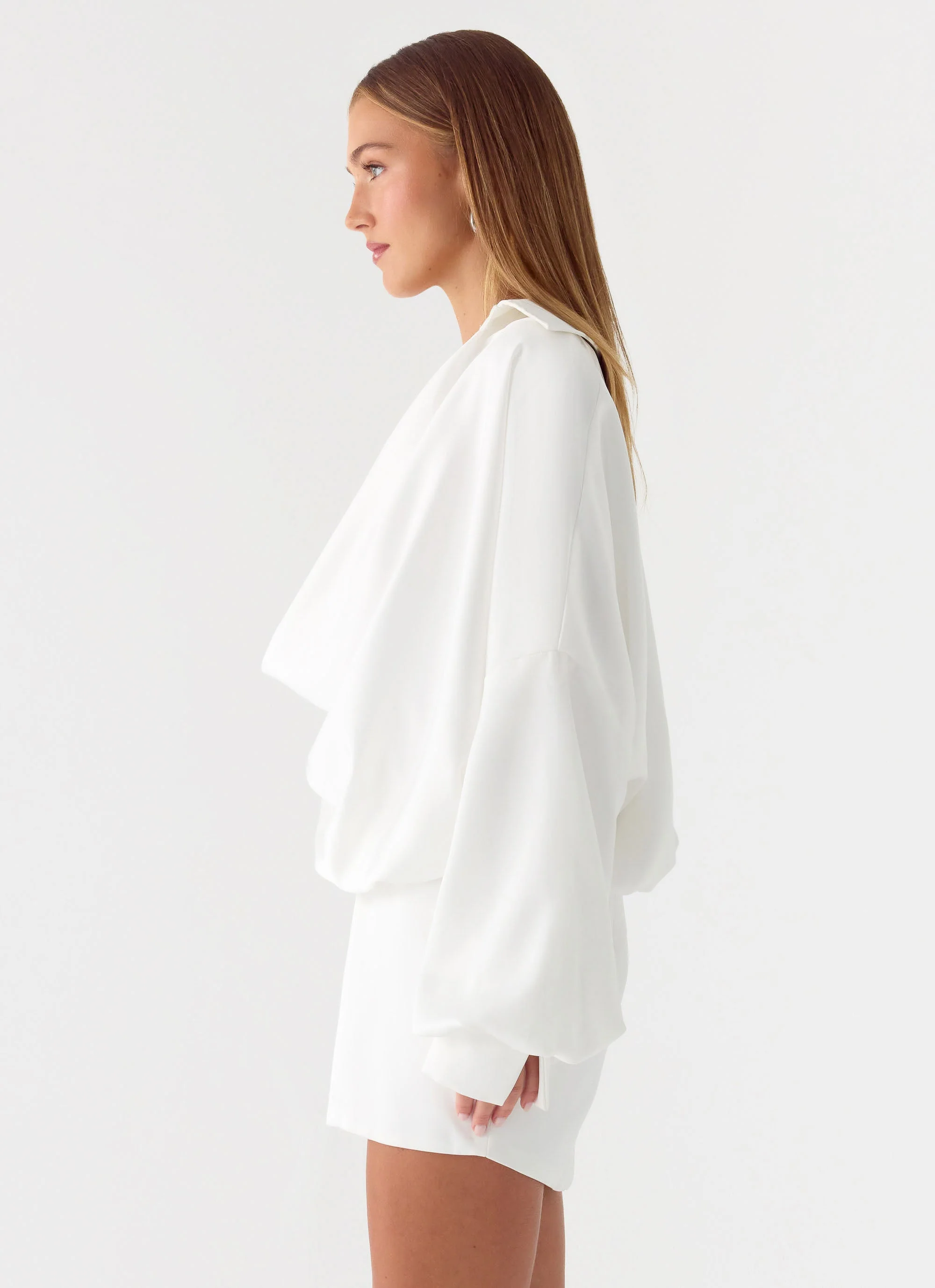 Thessaly Mini Dress - White - Image 5