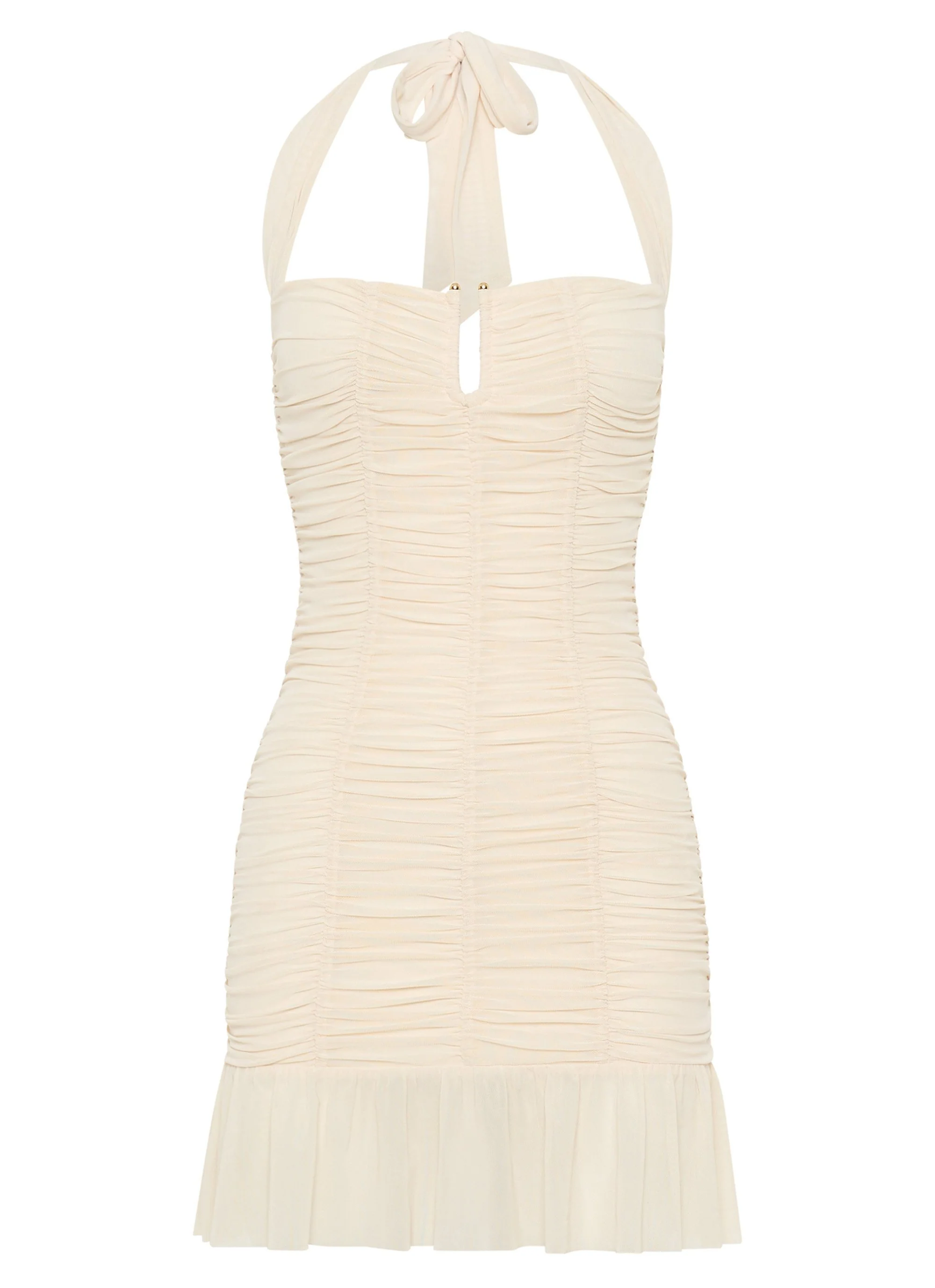 Toni Halter Mini dress - Lemon - Image 5