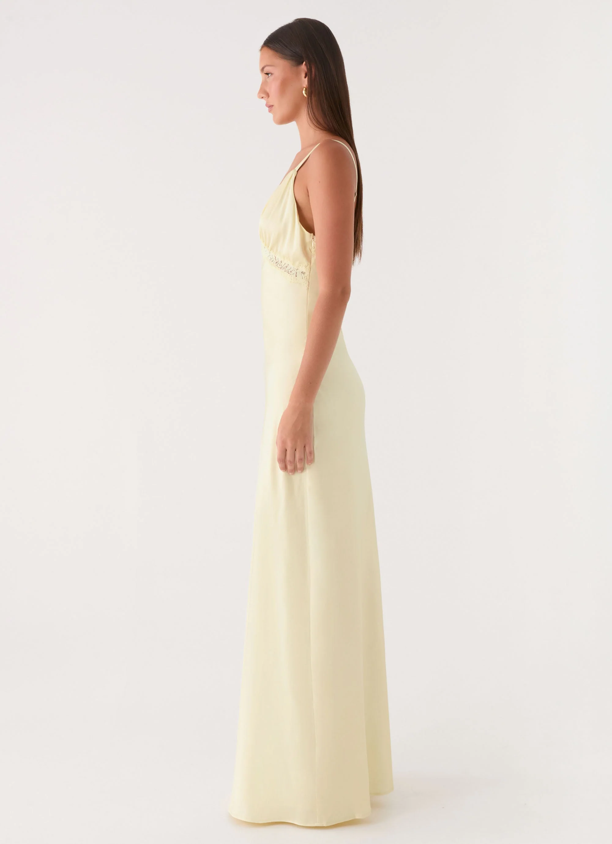 Tove Lace Maxi Dress - Yellow - Image 3