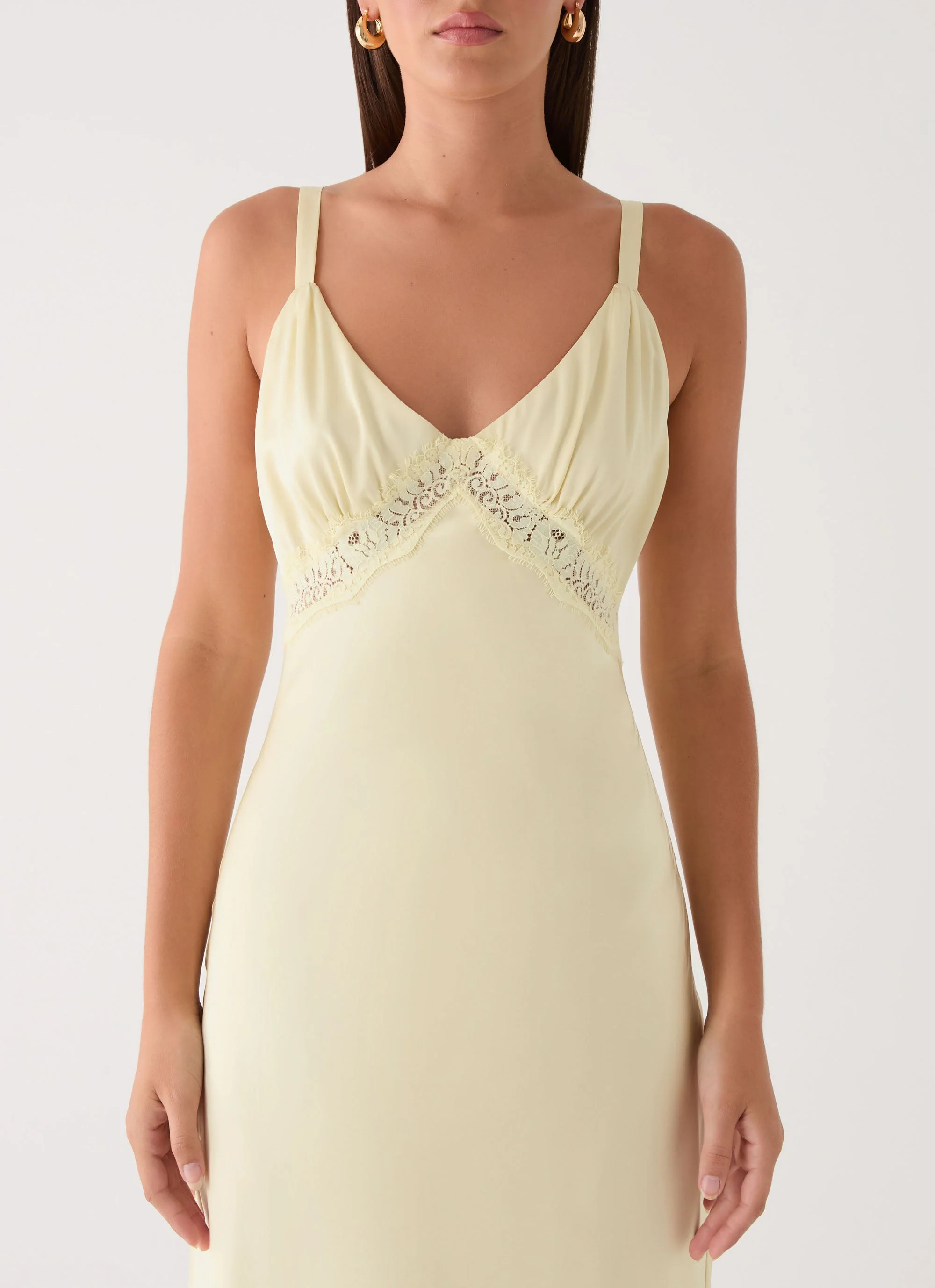 Tove Lace Maxi Dress - Yellow - Image 5