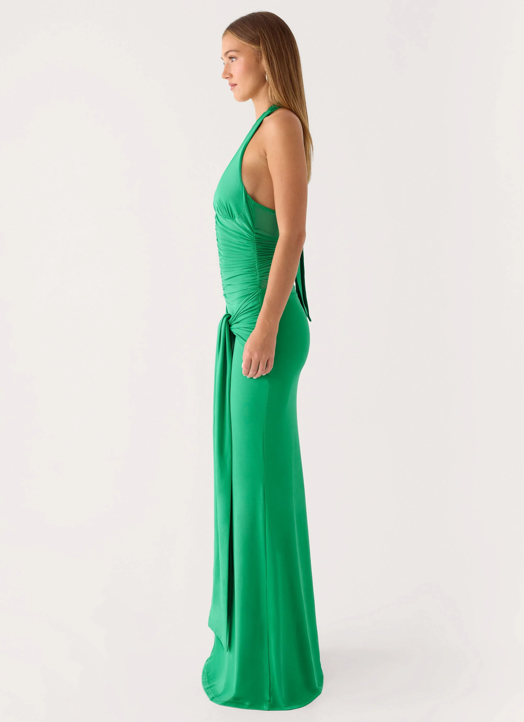 Tylan Halter Maxi Dress - Emerald Green - Image 5