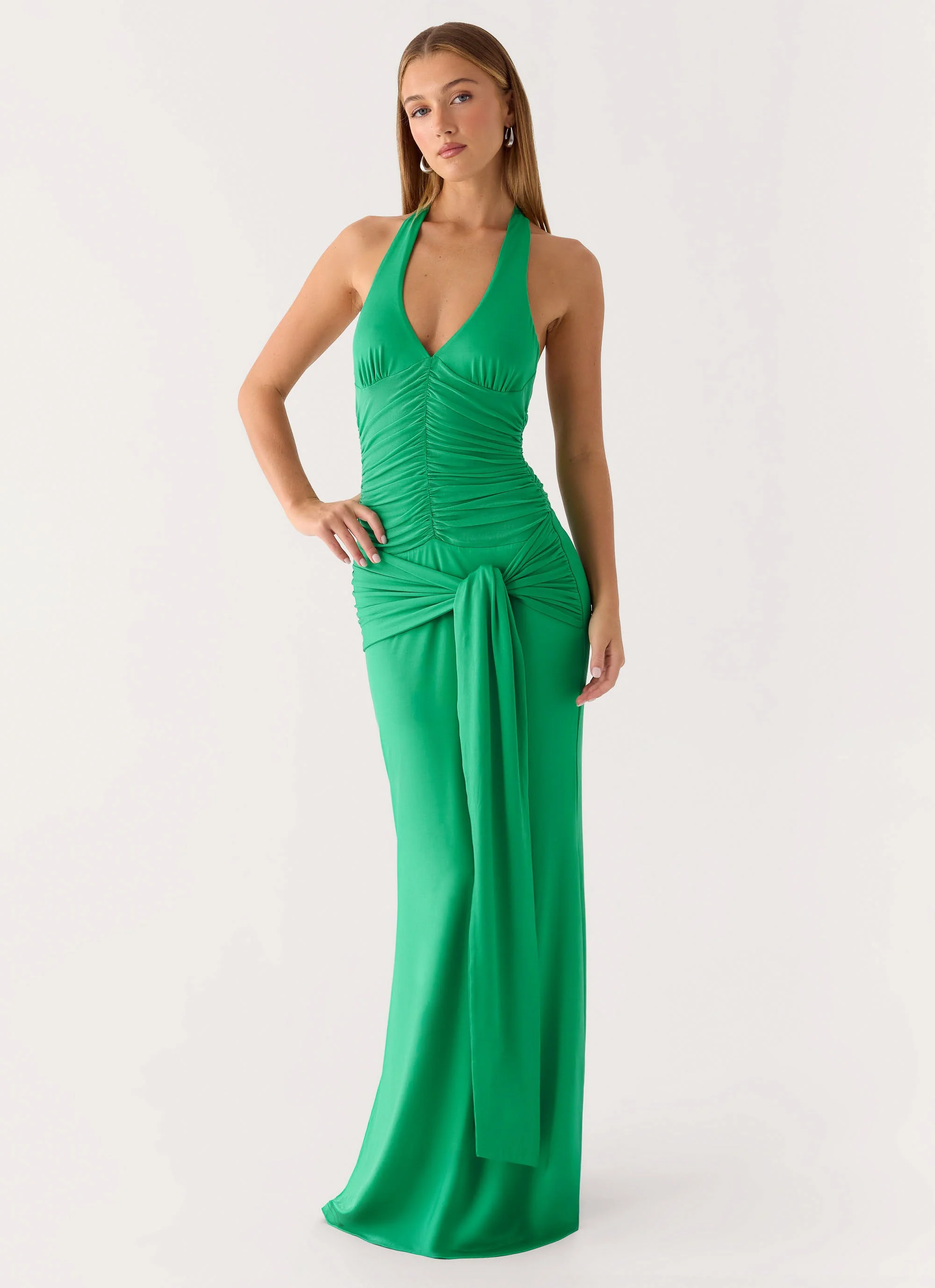 Tylan Halter Maxi Dress - Emerald Green - Image 7
