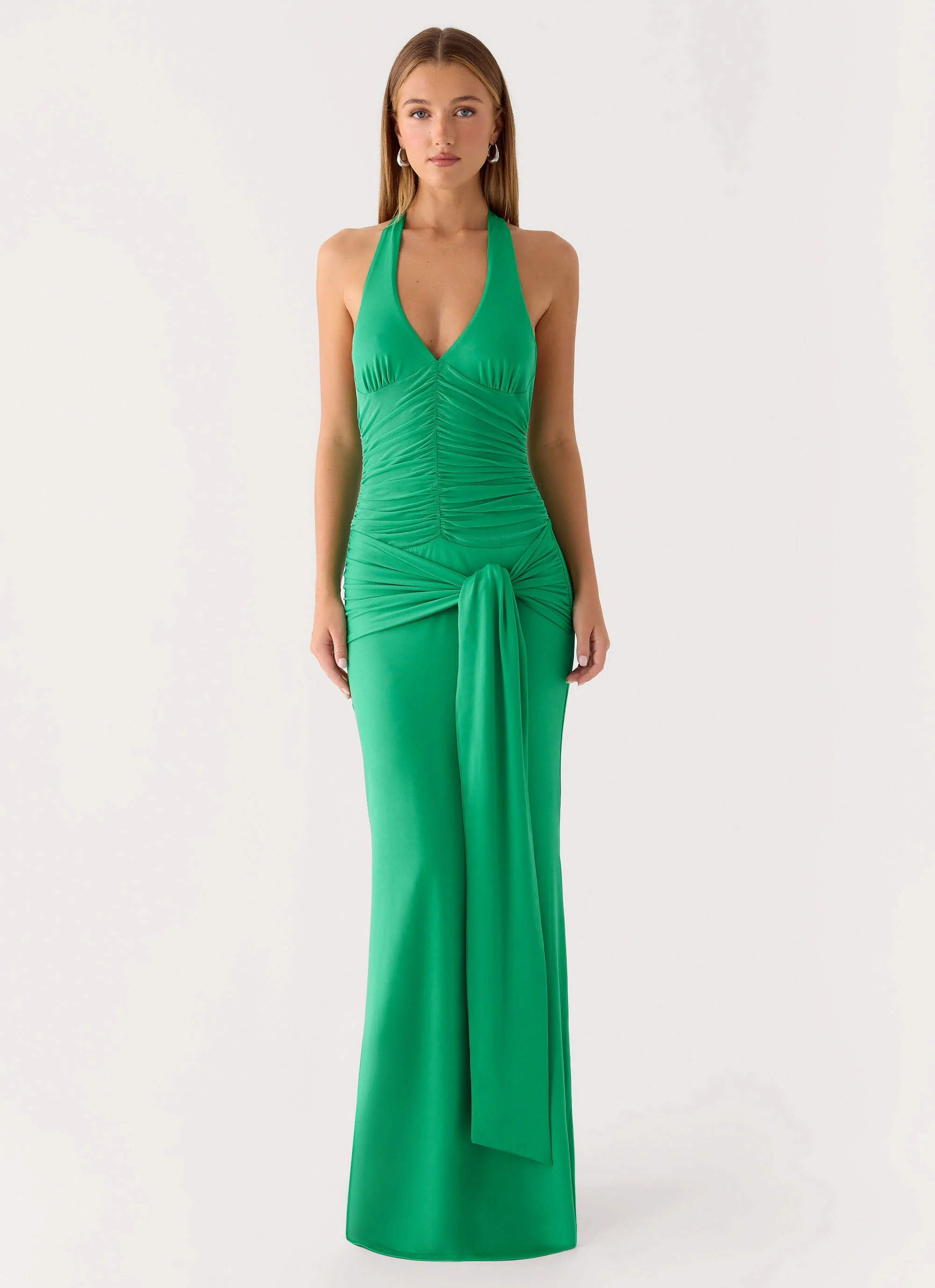 Tylan Halter Maxi Dress - Emerald Green - Image 9