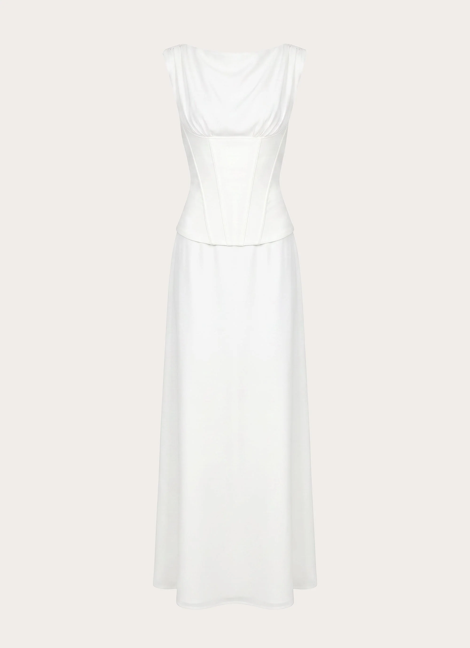 Winello Corset Maxi Dress - Off White - Image 2