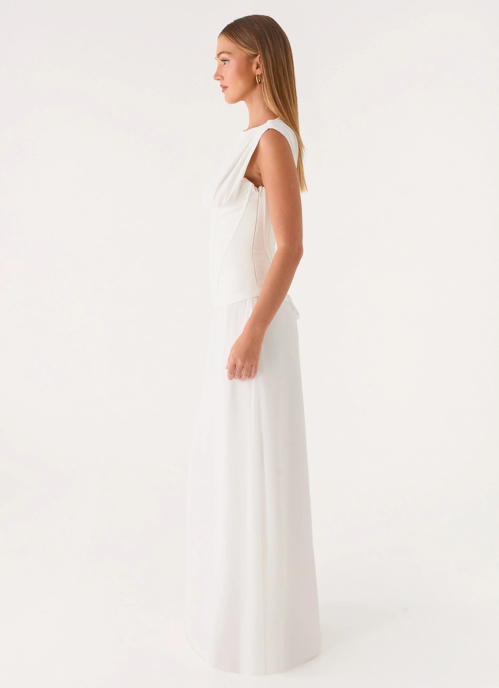 Winello Corset Maxi Dress - Off White - Image 3
