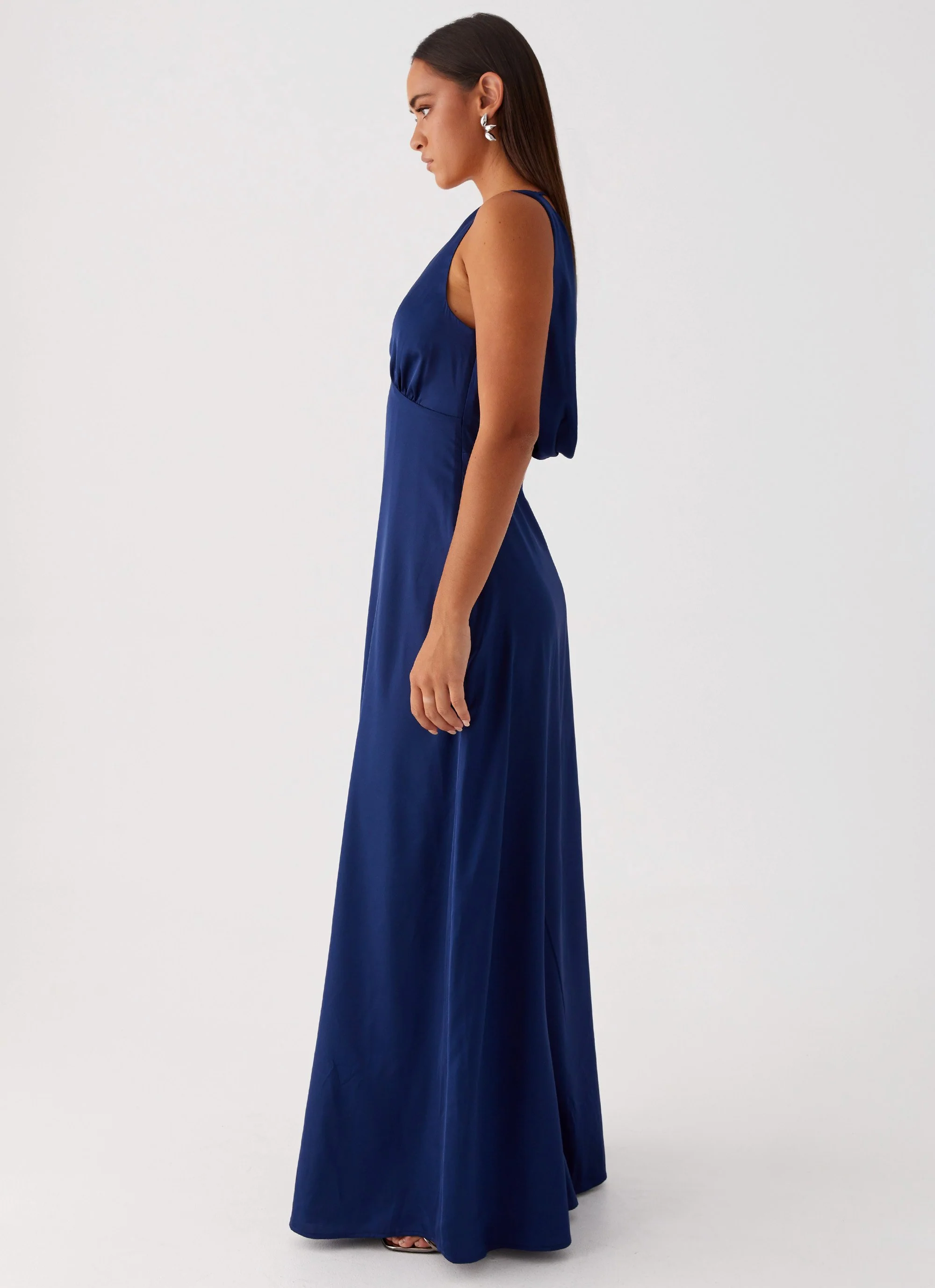 Winnie Cowl Back Maxi Dress - Navy - Image 4