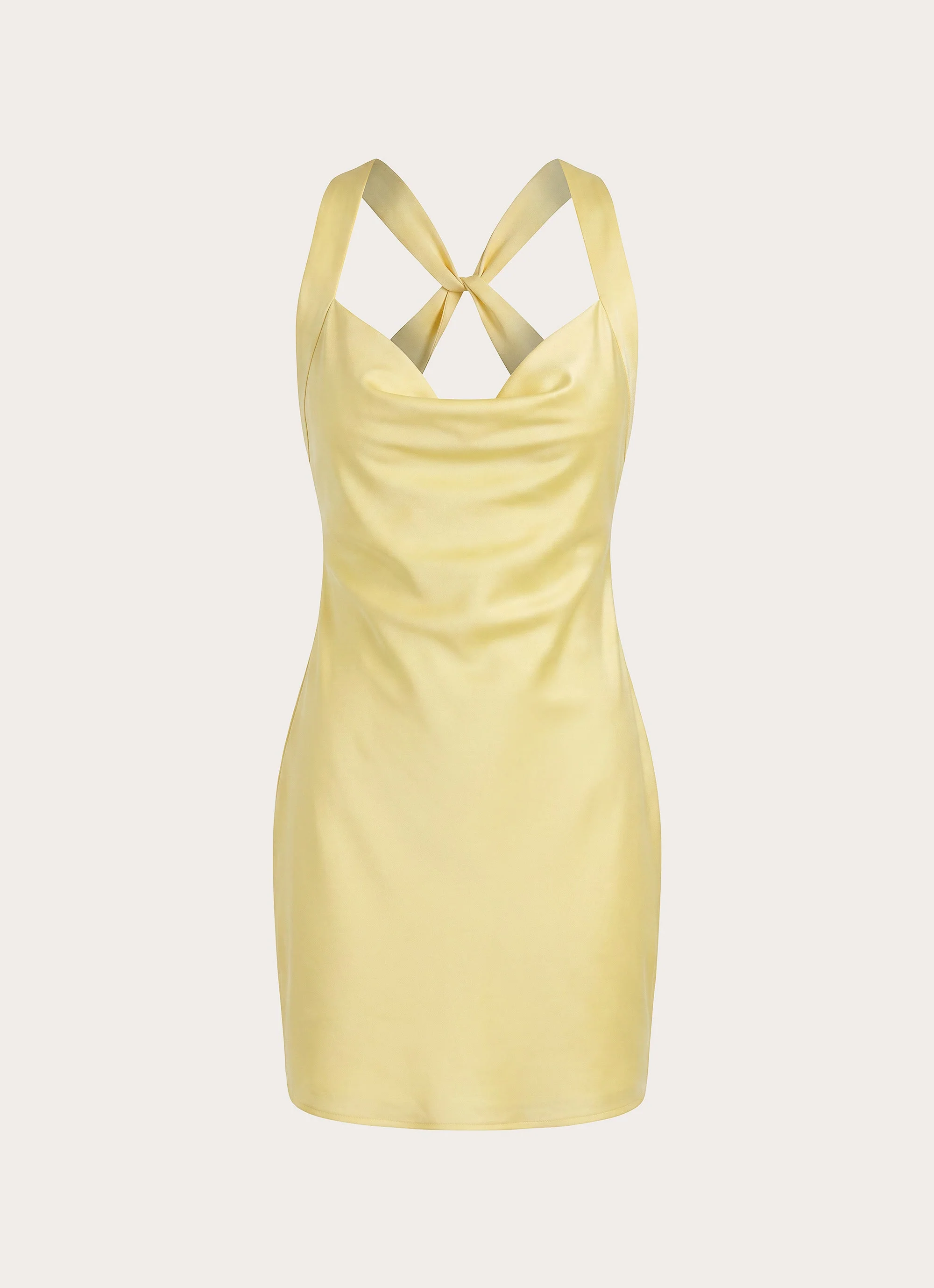 Zandie Mini Dress - Bright Lemon - Image 4