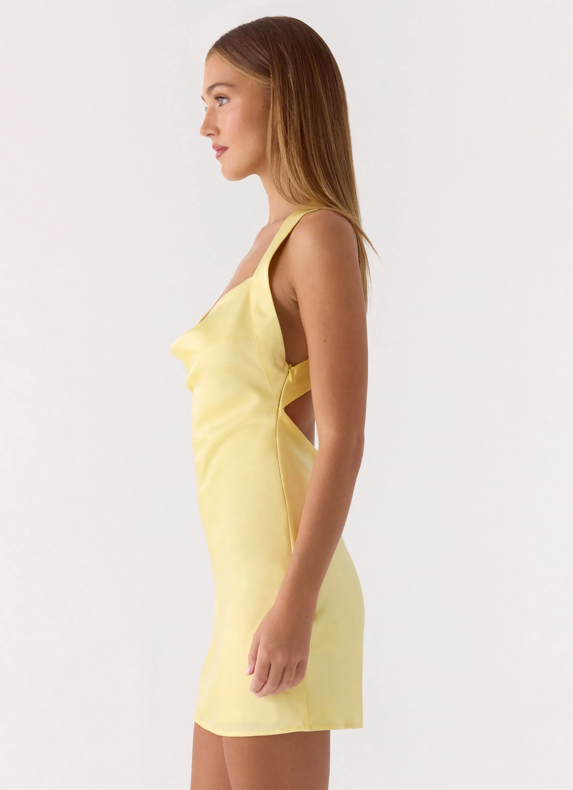 Zandie Mini Dress - Bright Lemon - Image 6